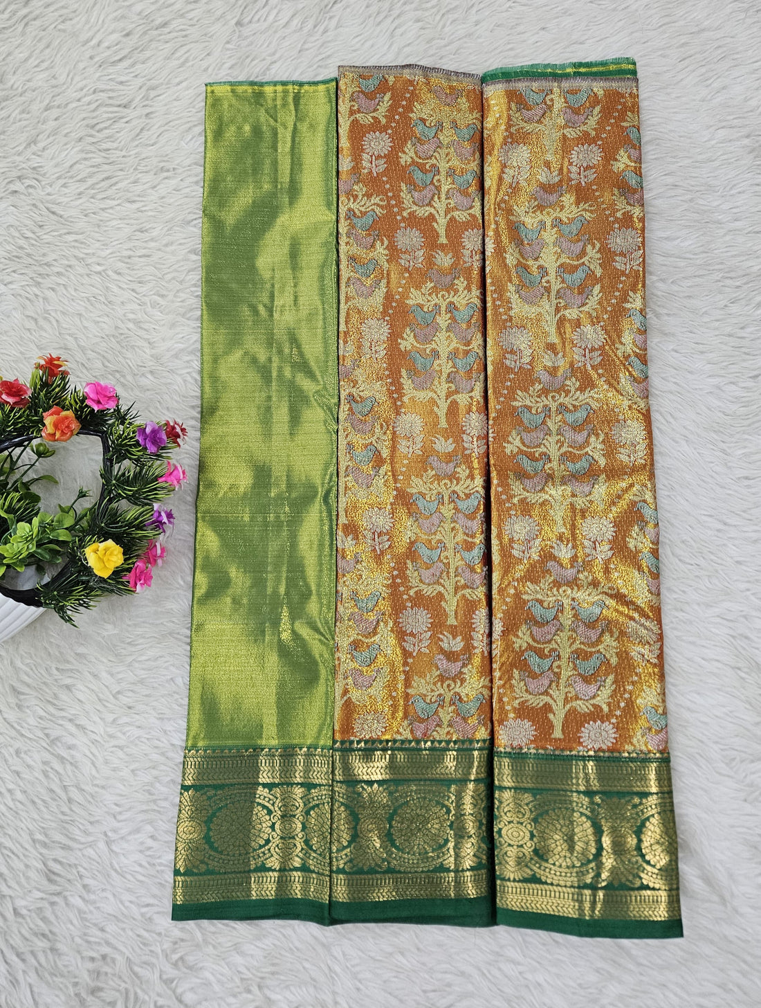 (0–1 Year) Lehenga – Unstitched (Blouse + Material)
