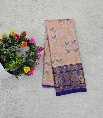 (0–1 Year) Lehenga – Unstitched (Blouse + Material)