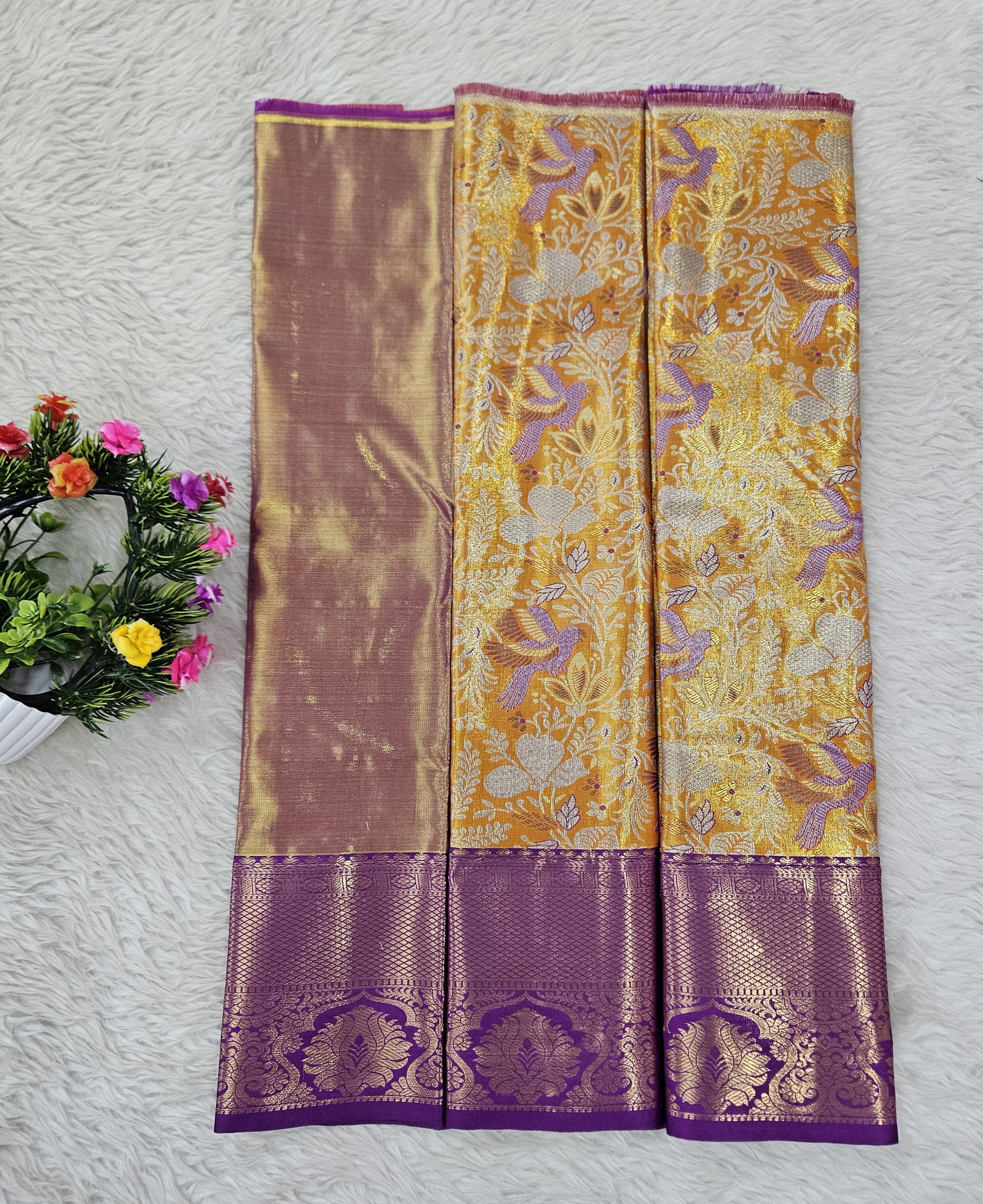 (0–1 Year) Lehenga – Unstitched (Blouse + Material)