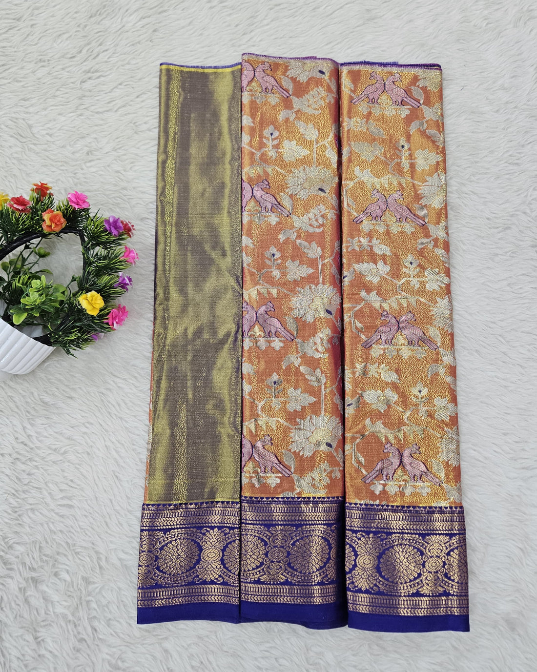 (0–1 Year) Lehenga – Unstitched (Blouse + Material)