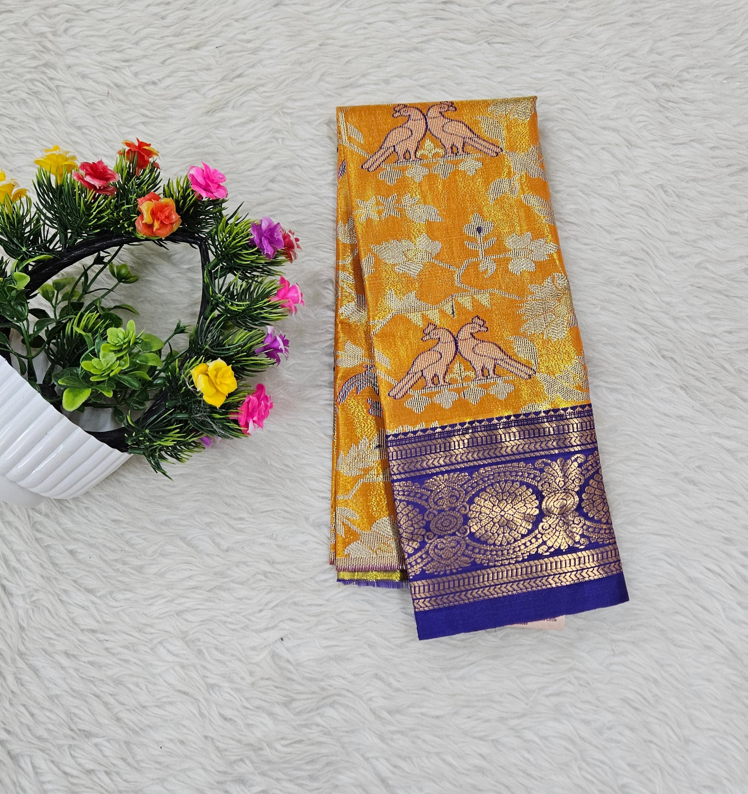 (0–1 Year) Lehenga – Unstitched (Blouse + Material)