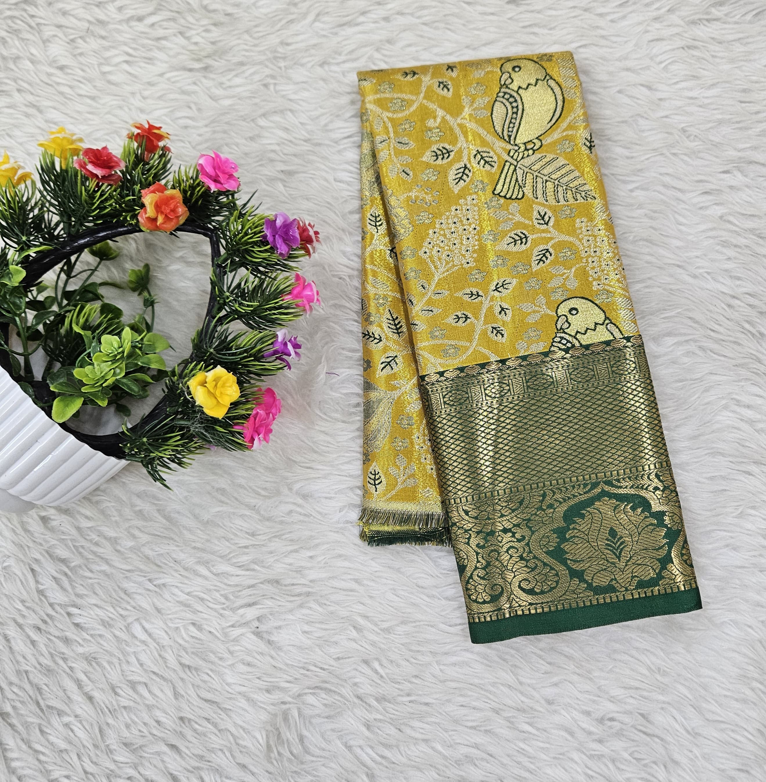 (0–1 Year) Lehenga – Unstitched (Blouse + Material)