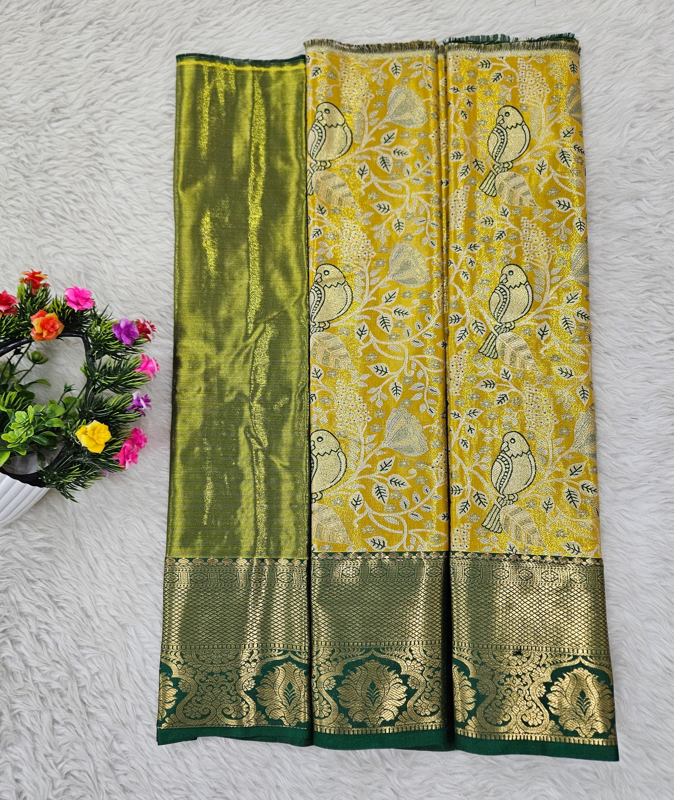 (0–1 Year) Lehenga – Unstitched (Blouse + Material)