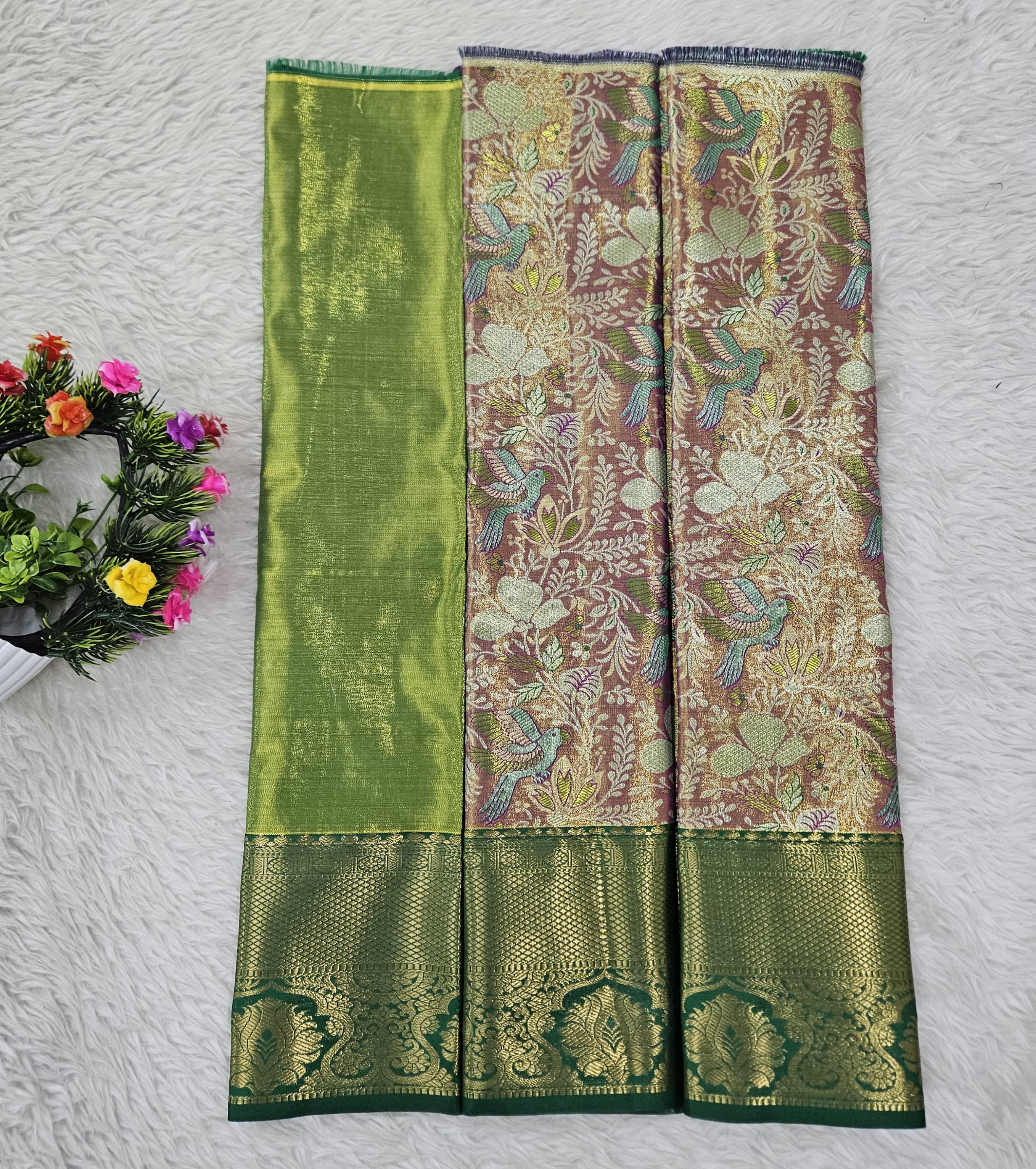 (0–1 Year) Lehenga – Unstitched (Blouse + Material)