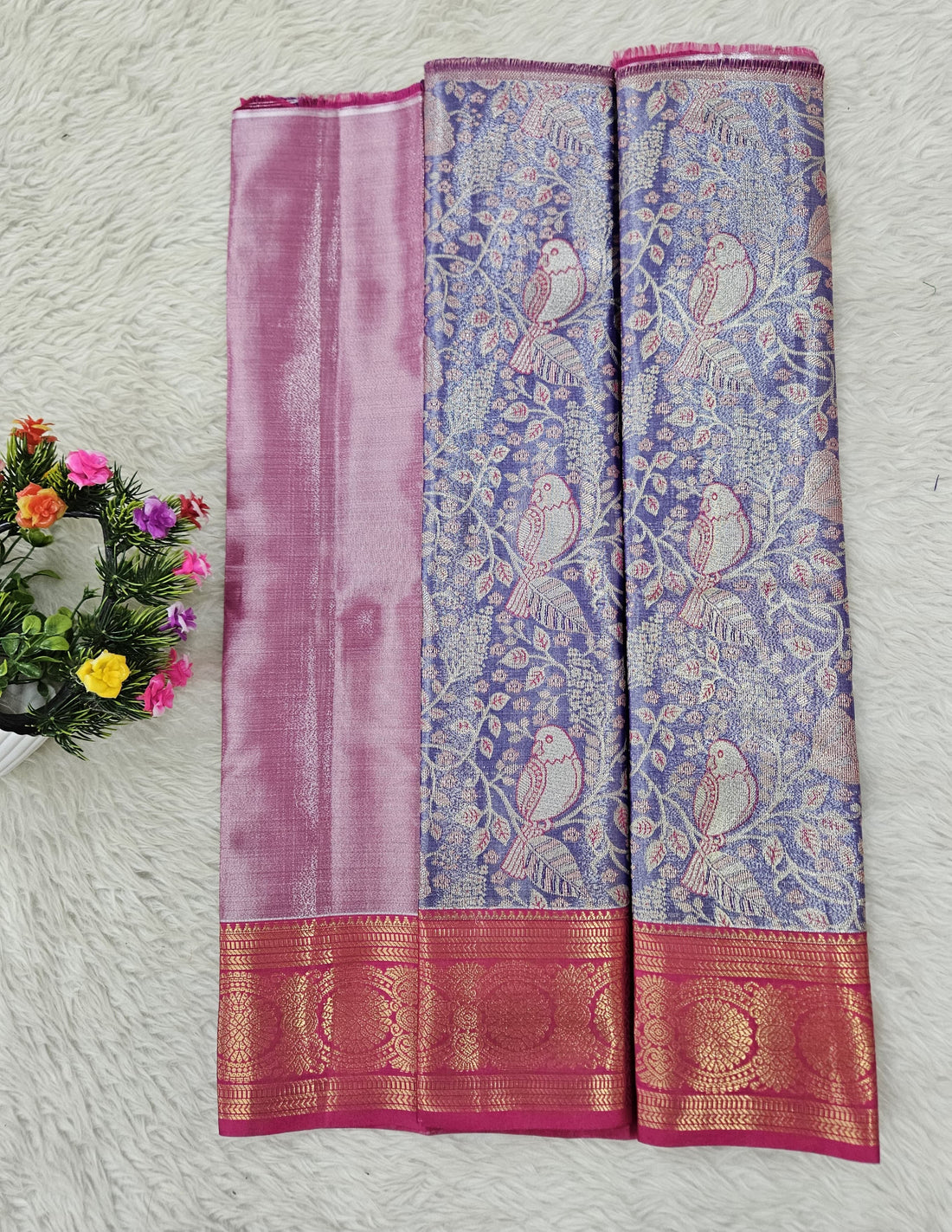 (0–1 Year) Lehenga – Unstitched (Blouse + Material)