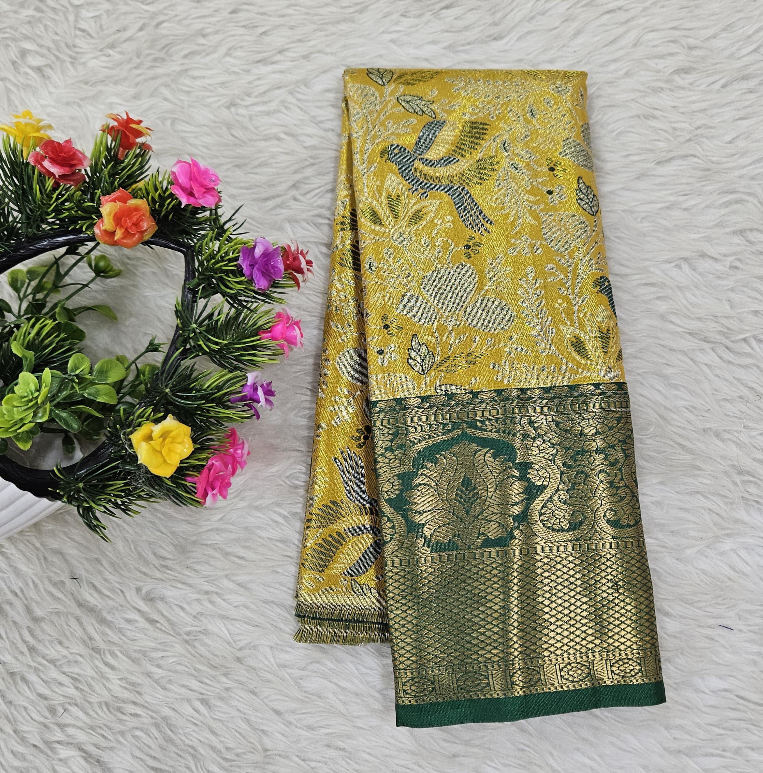 (0–1 Year) Lehenga – Unstitched (Blouse + Material)