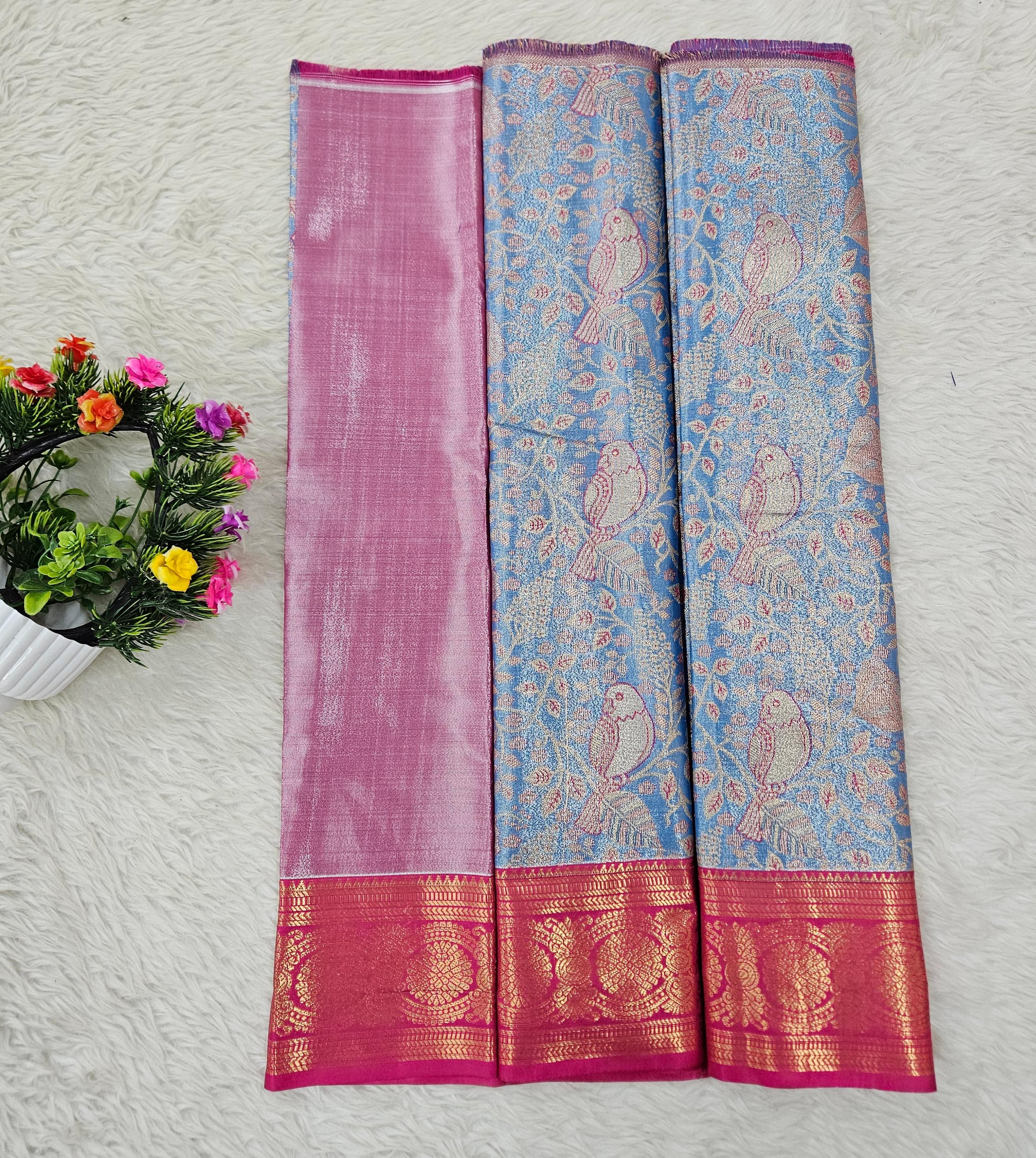 (0–1 Year) Lehenga – Unstitched (Blouse + Material)