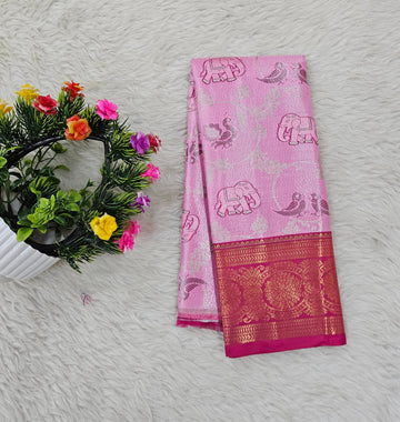 (0–1 Year) Lehenga – Unstitched (Blouse + Material)