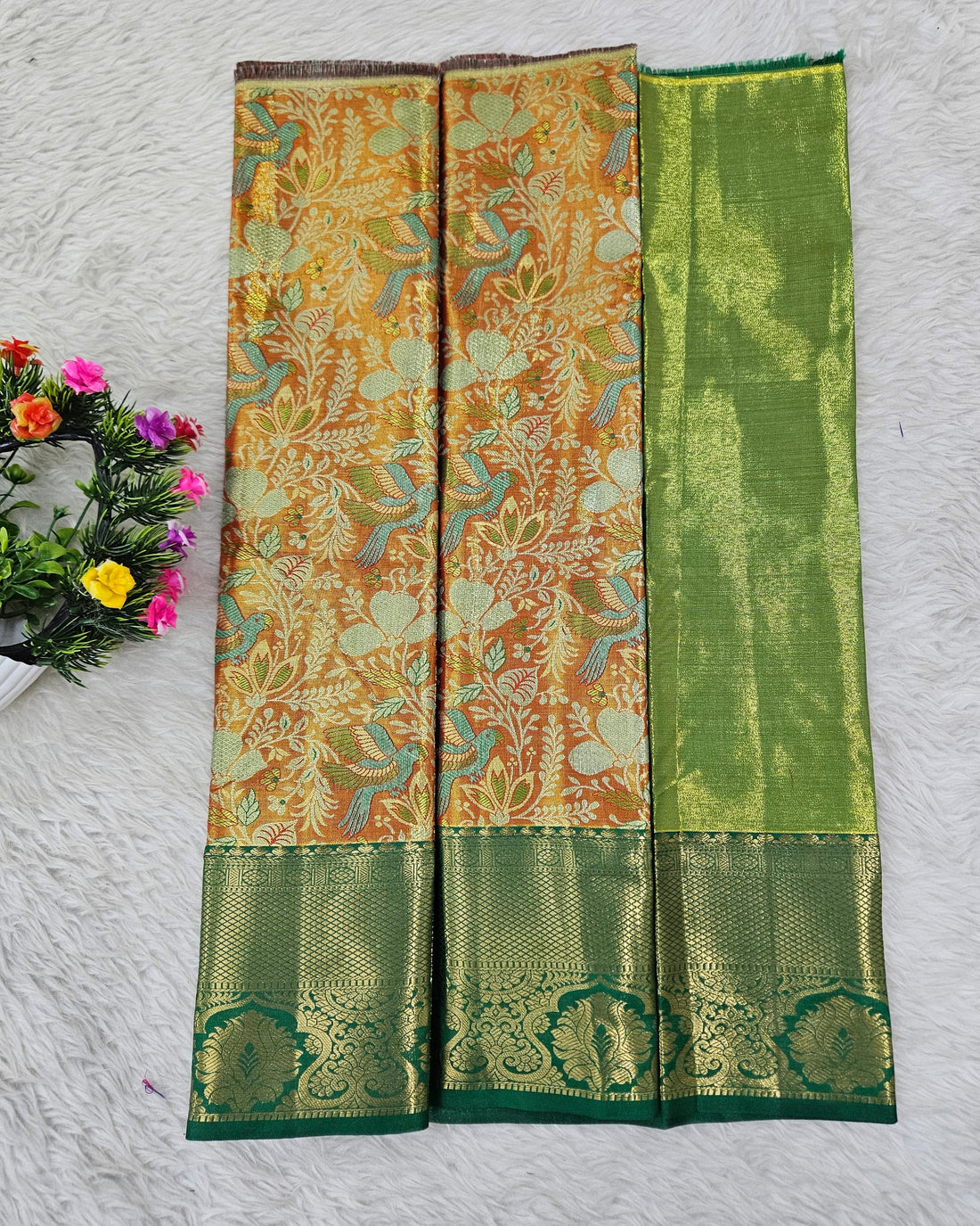(0–1 Year) Lehenga – Unstitched (Blouse + Material)