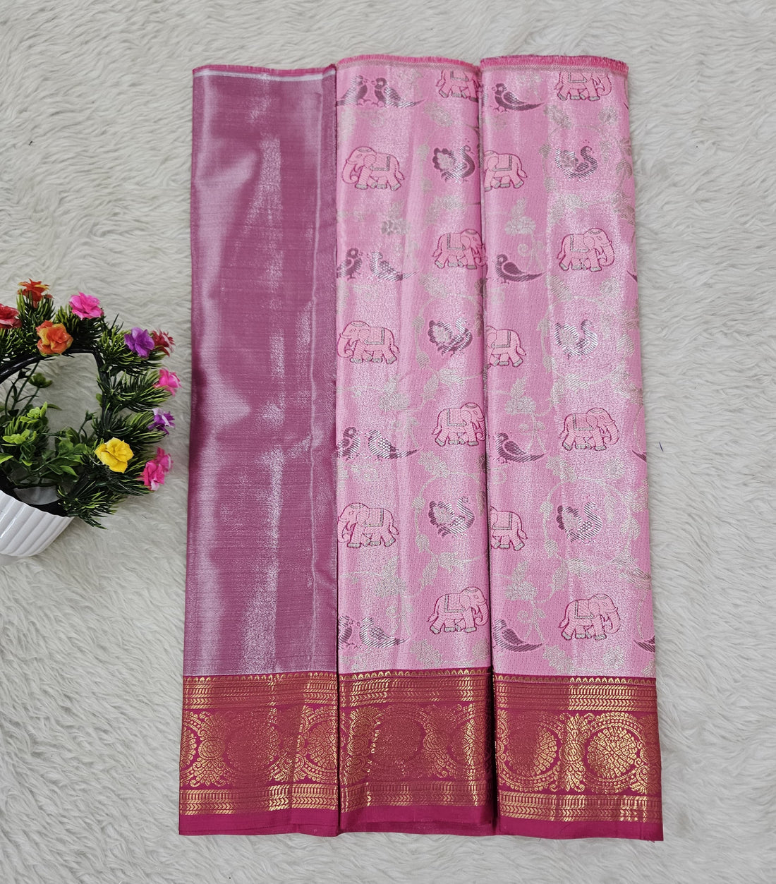 (0–1 Year) Lehenga – Unstitched (Blouse + Material)