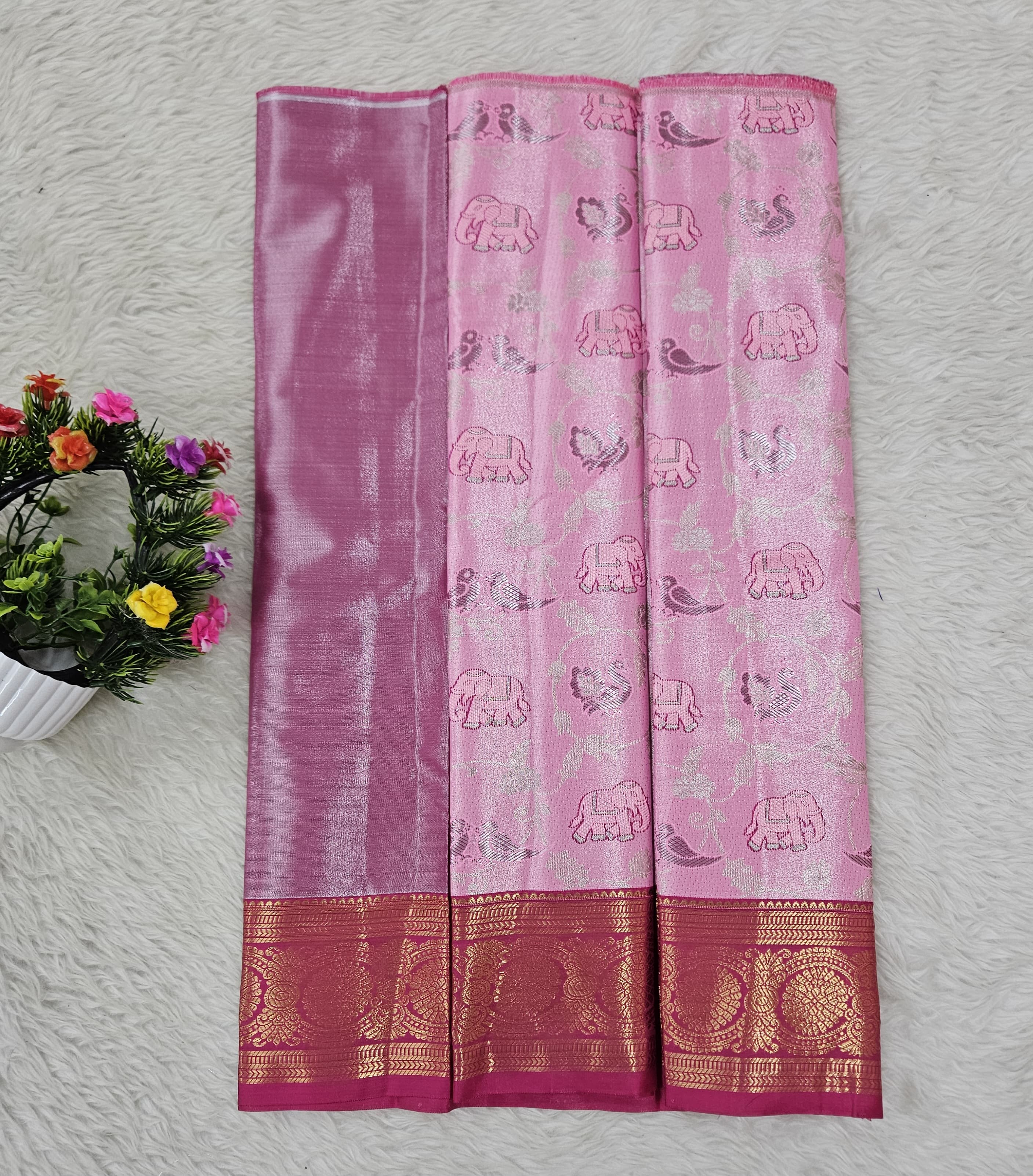 (0–1 Year) Lehenga – Unstitched (Blouse + Material)