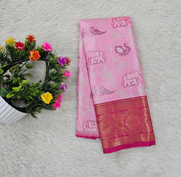 (0–1 Year) Lehenga – Unstitched (Blouse + Material)