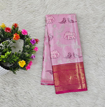 (0–1 Year) Lehenga – Unstitched (Blouse + Material)