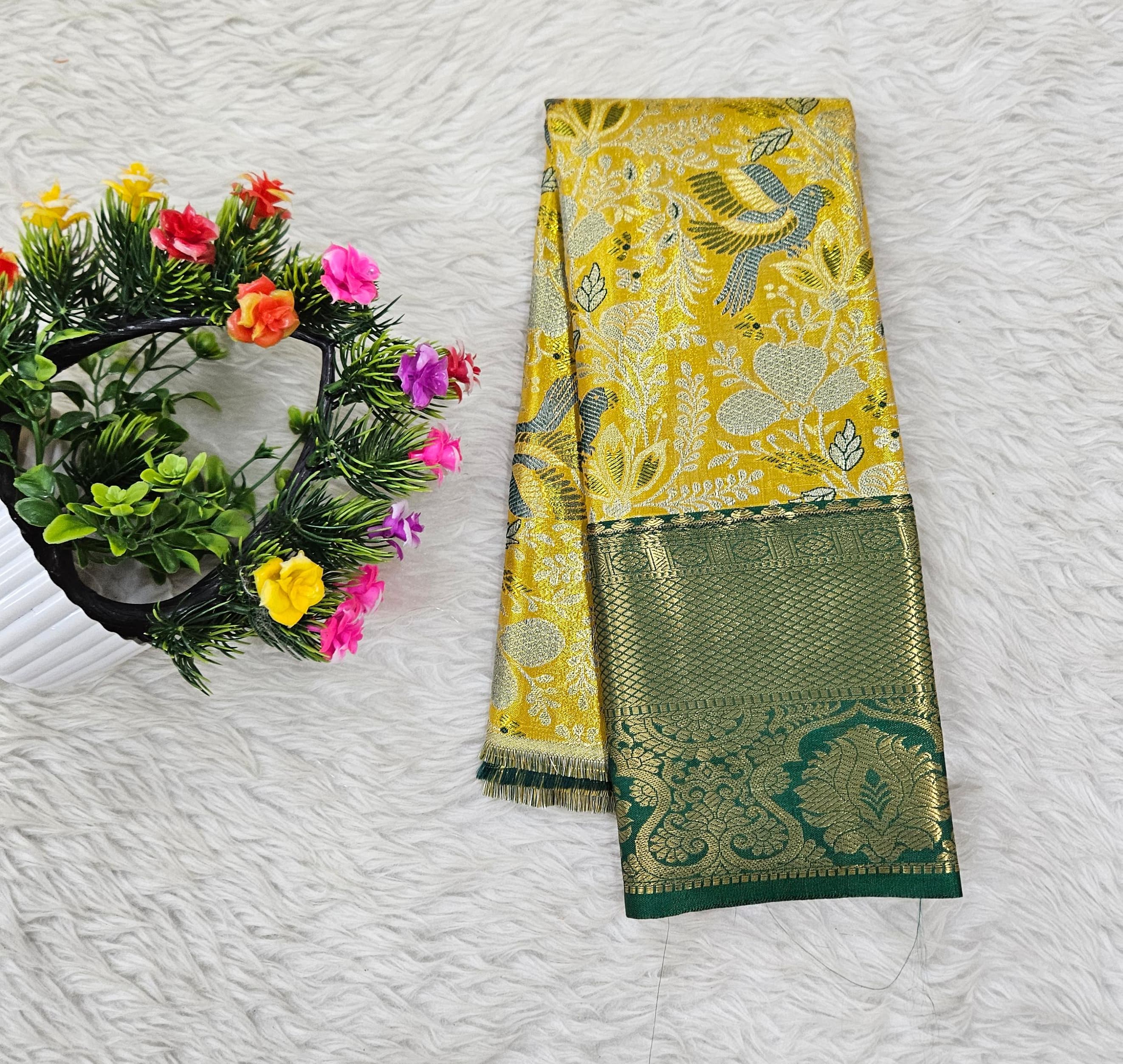 (0–1 Year) Lehenga – Unstitched (Blouse + Material)