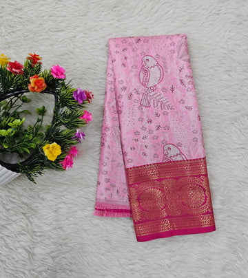 (0–1 Year) Lehenga – Unstitched (Blouse + Material)