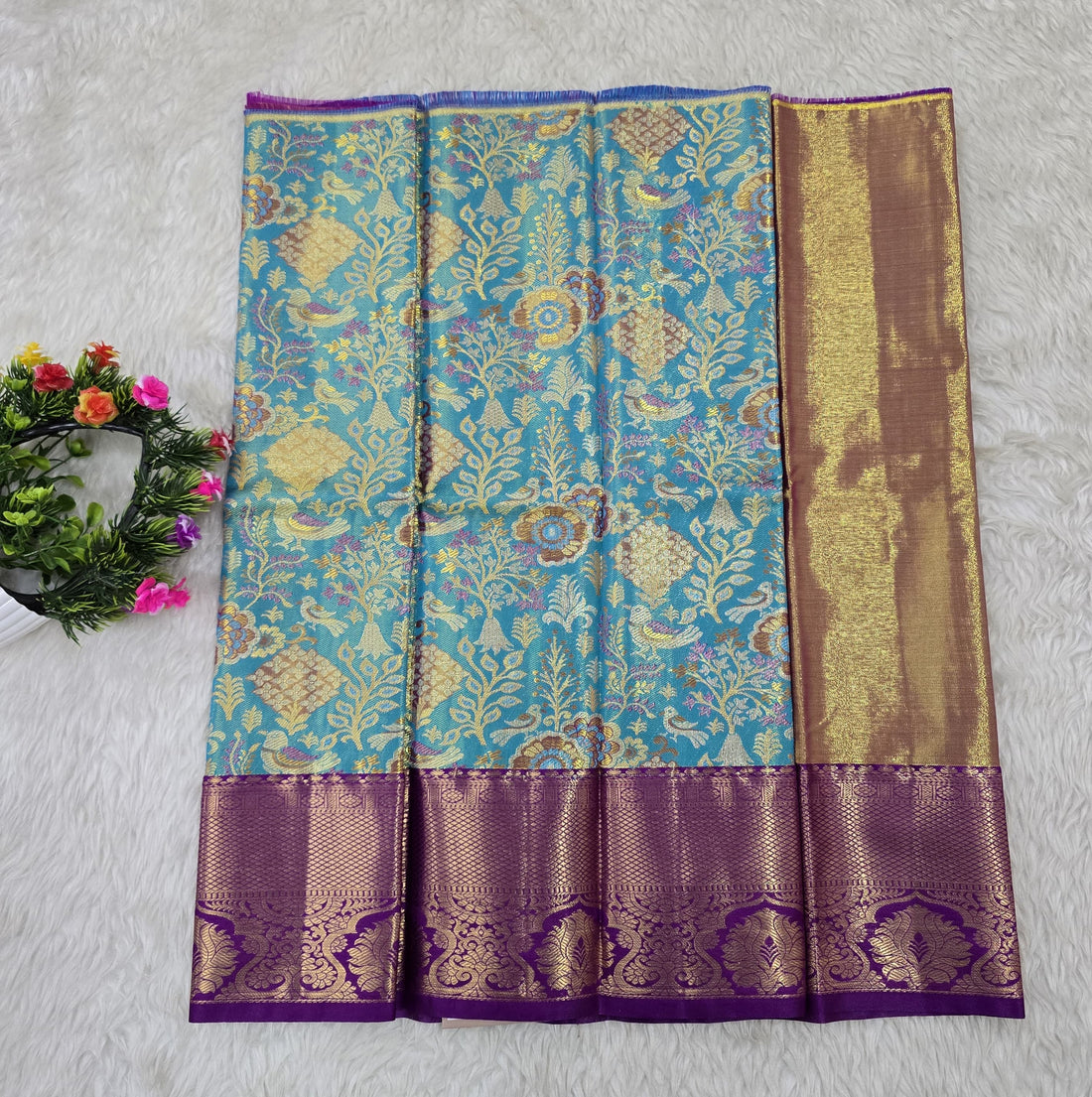 (0–1 Year) Lehenga – Unstitched (Blouse + Material)