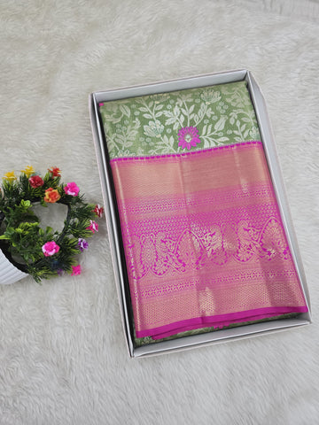 Semi Kanchipattu Tissue Sarees