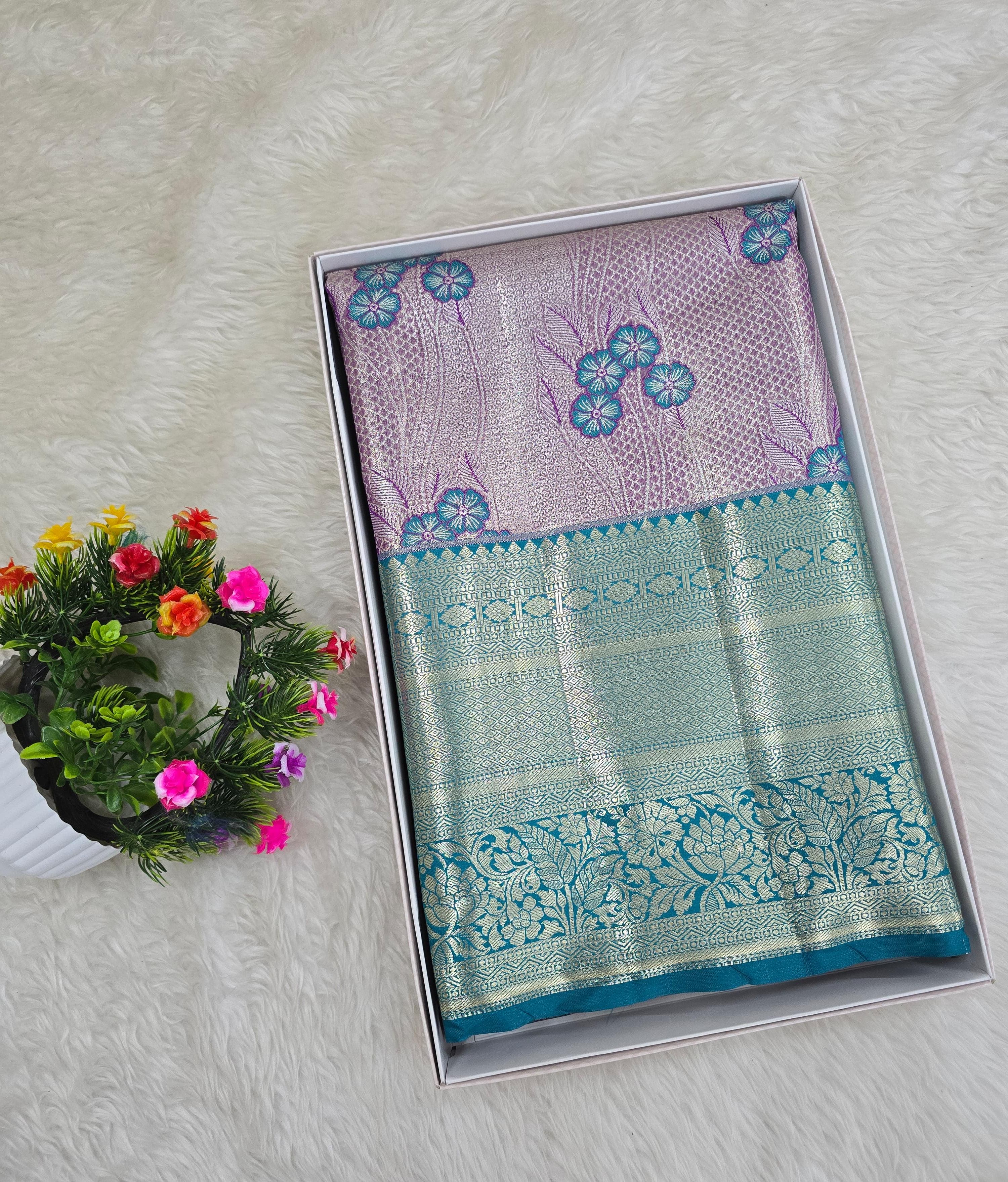 Semi Kanchipattu Tissue Sarees