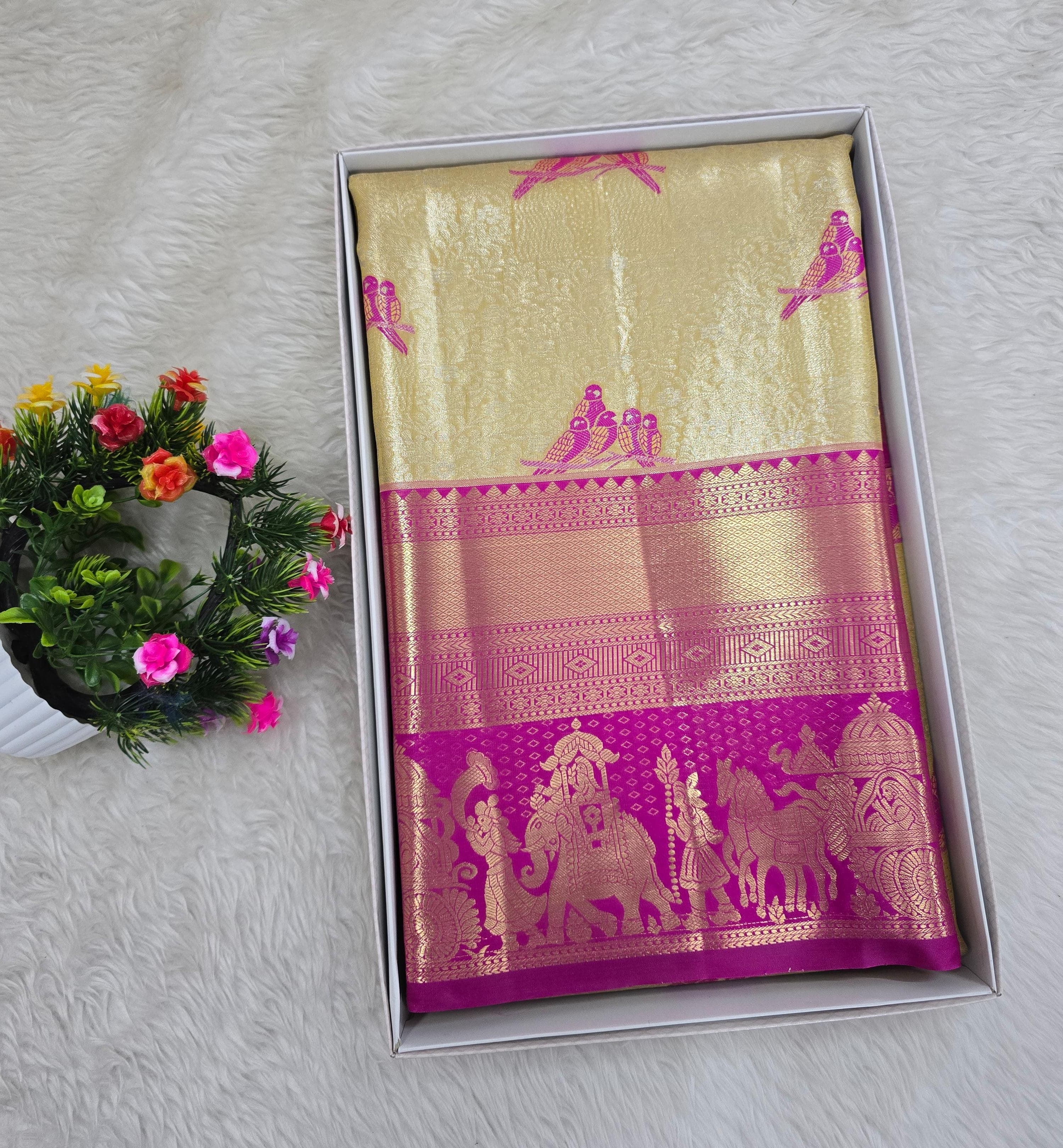 Semi Kanchipattu resham sarees