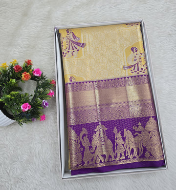 Semi Kanchipattu Tissue Sarees