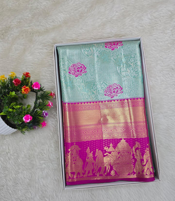 Semi Kanchipattu Tissue Sarees