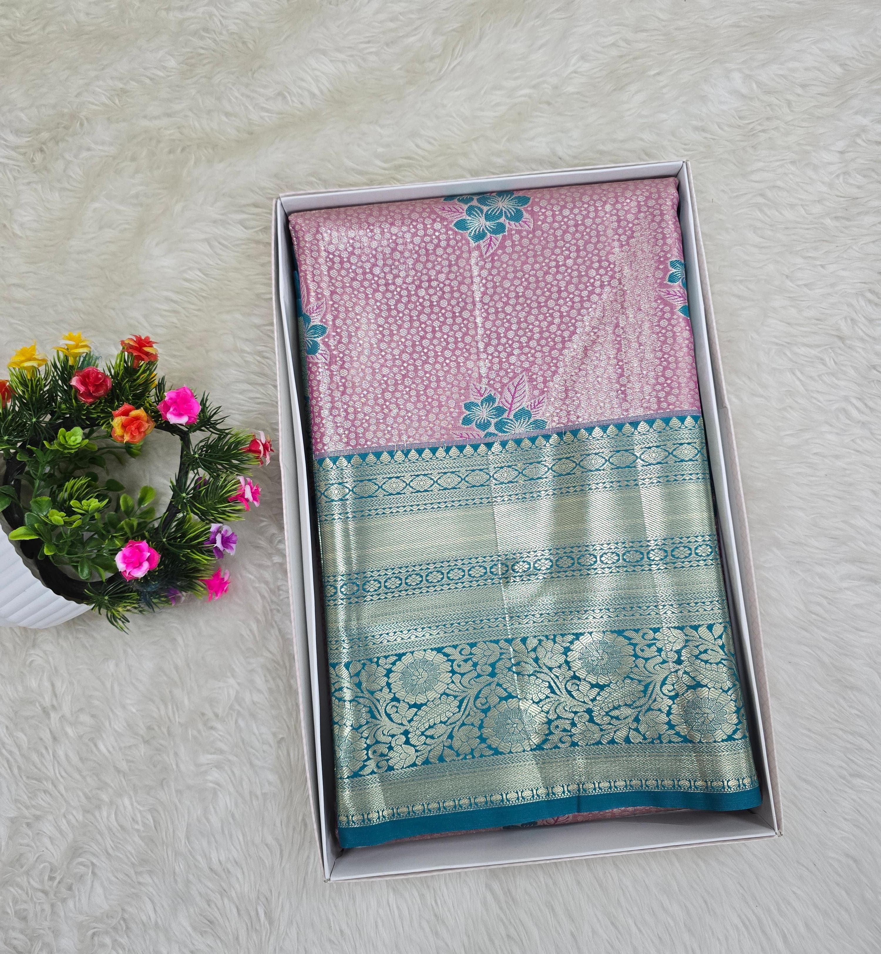 Semi Kanchipattu Tissue Sarees