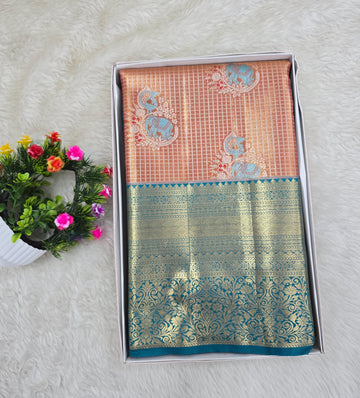 Semi Kanchipattu Tissue Sarees
