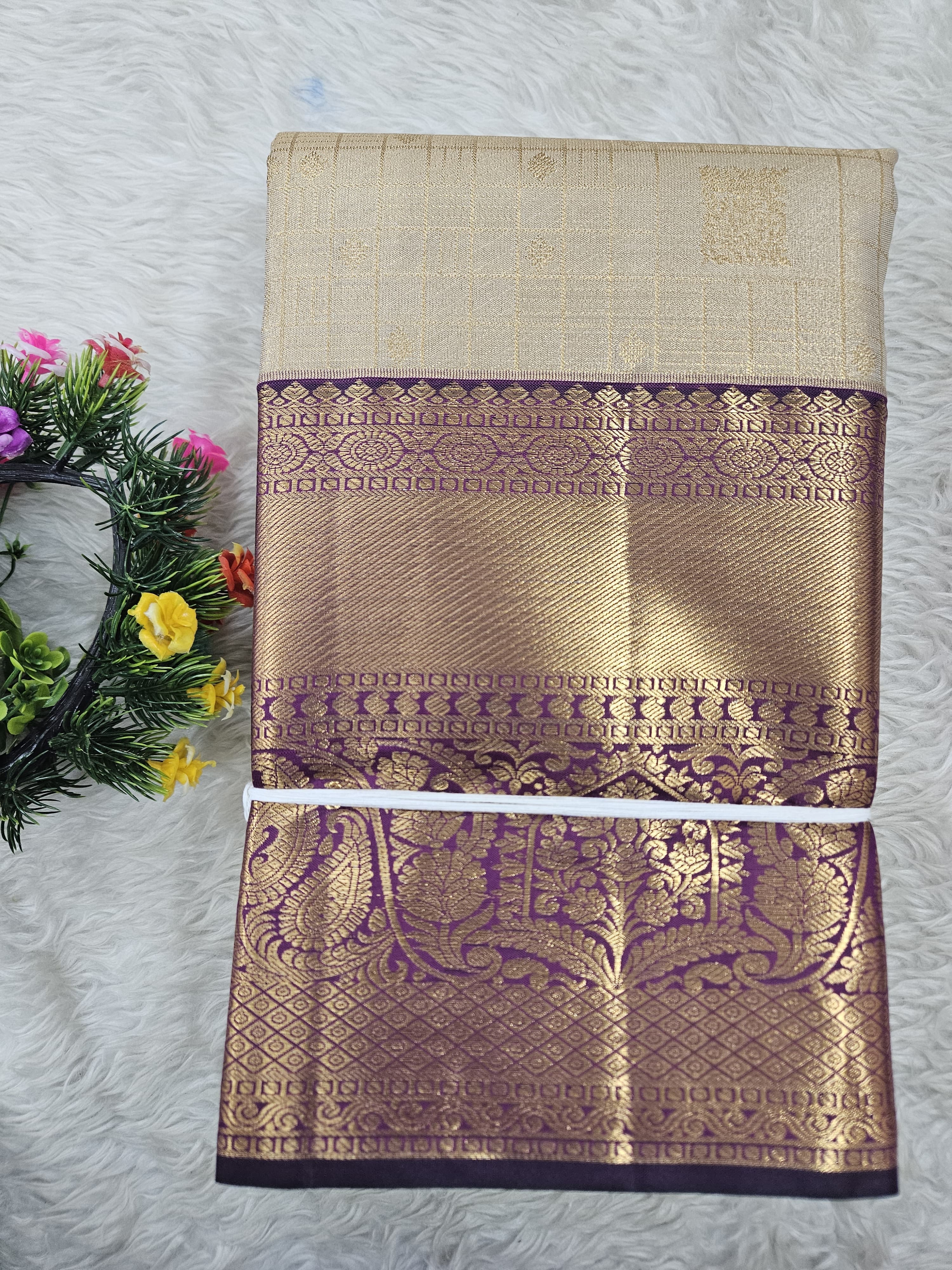 Semi Kanchipattu Tissue Sarees