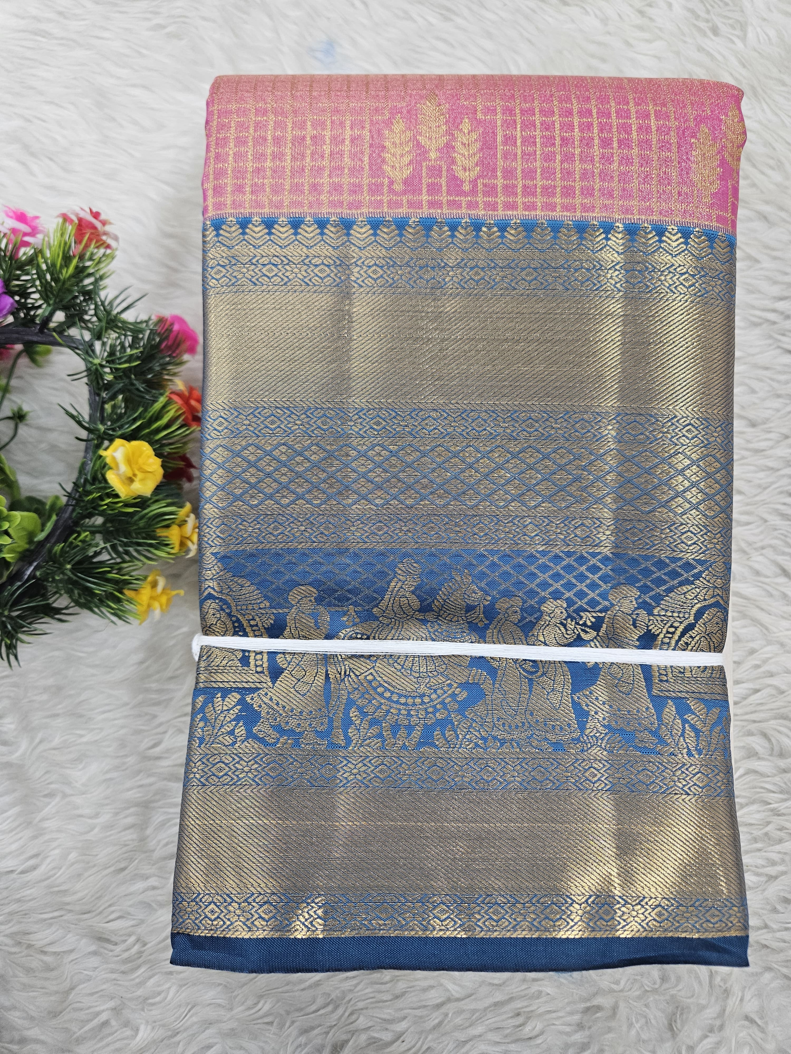 Semi Kanchipattu Tissue Sarees