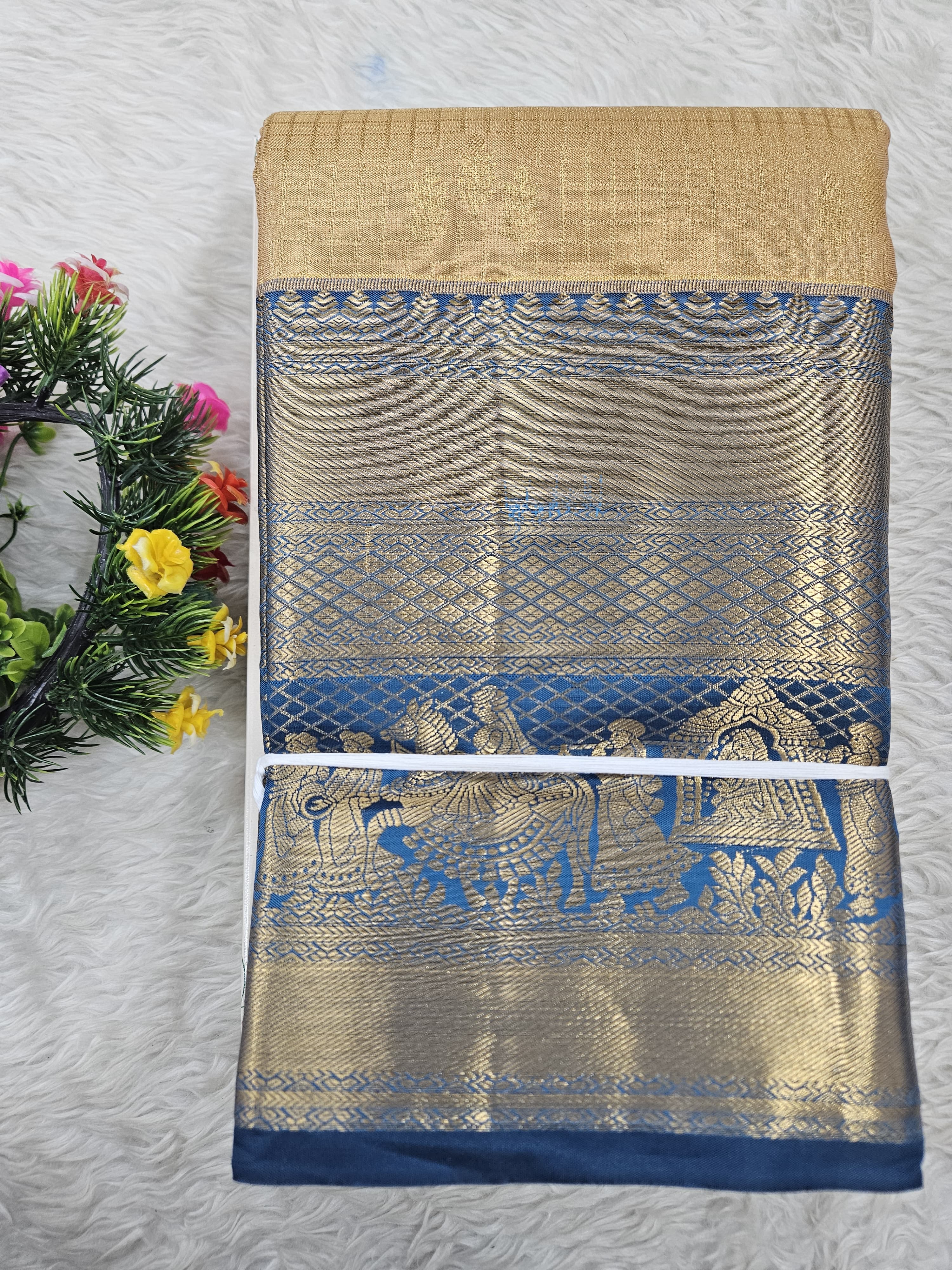Semi Kanchipattu Tissue Sarees