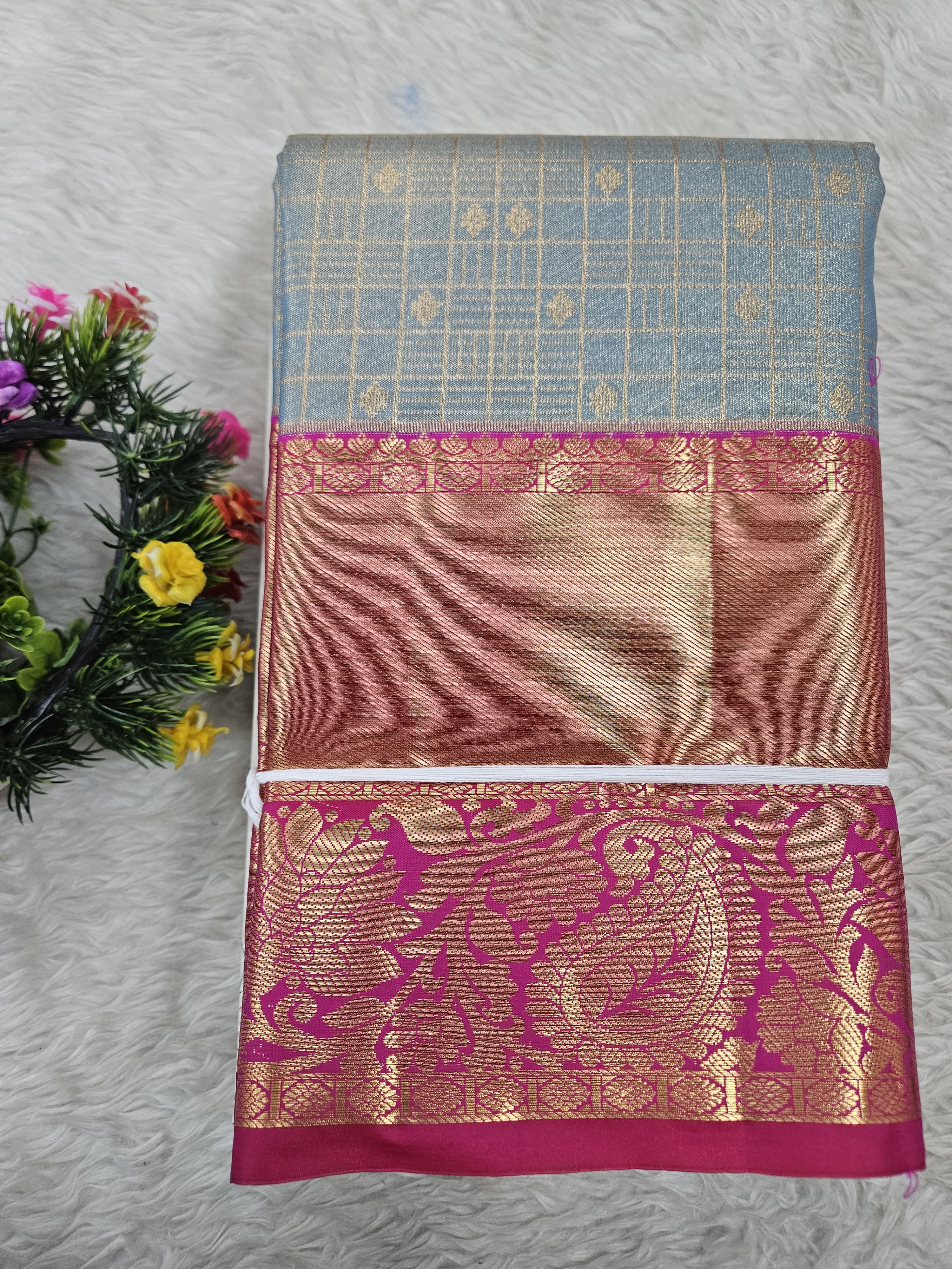 Semi Kanchipattu Tissue Sarees