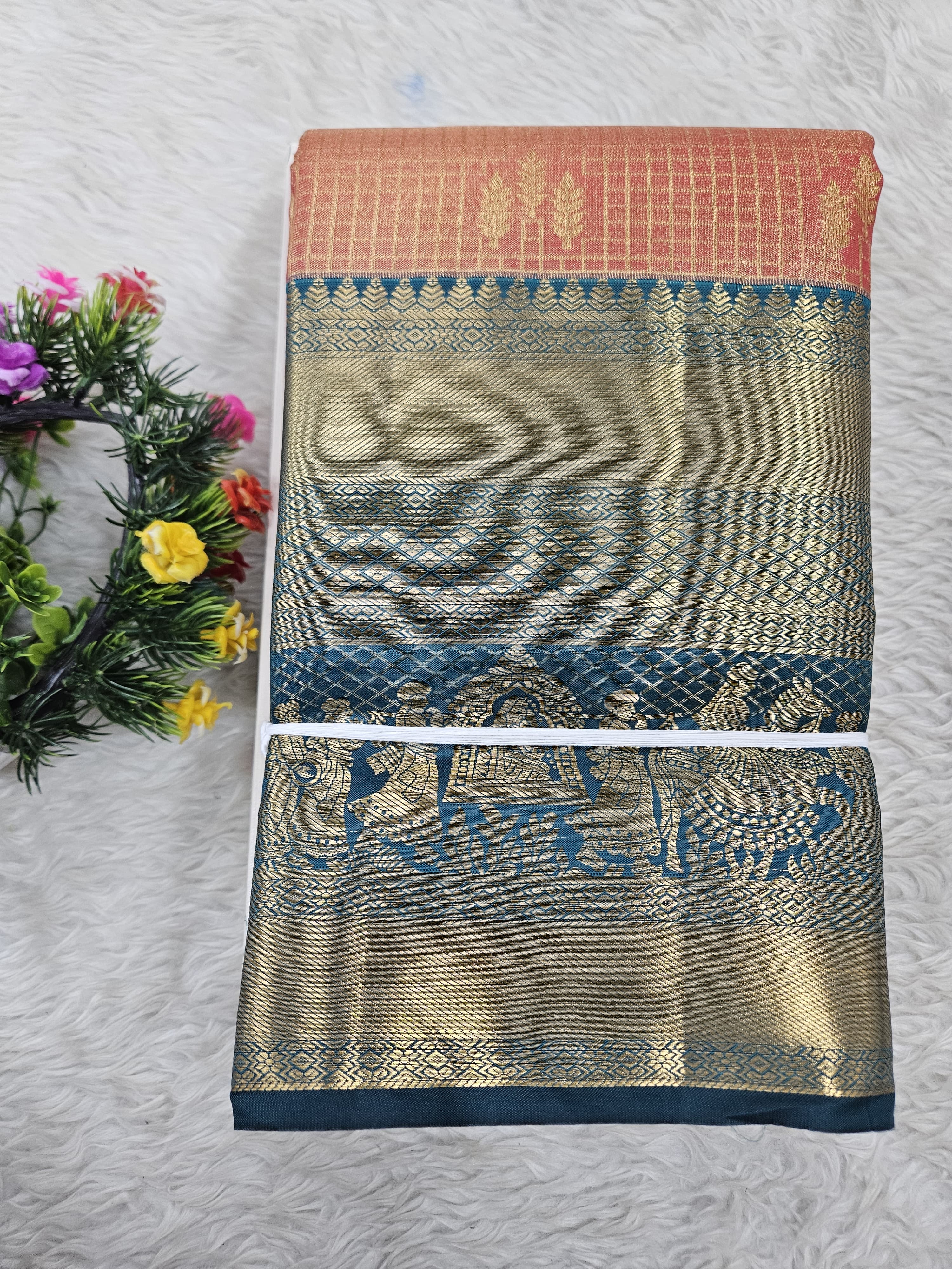 Semi Kanchipattu Tissue Sarees