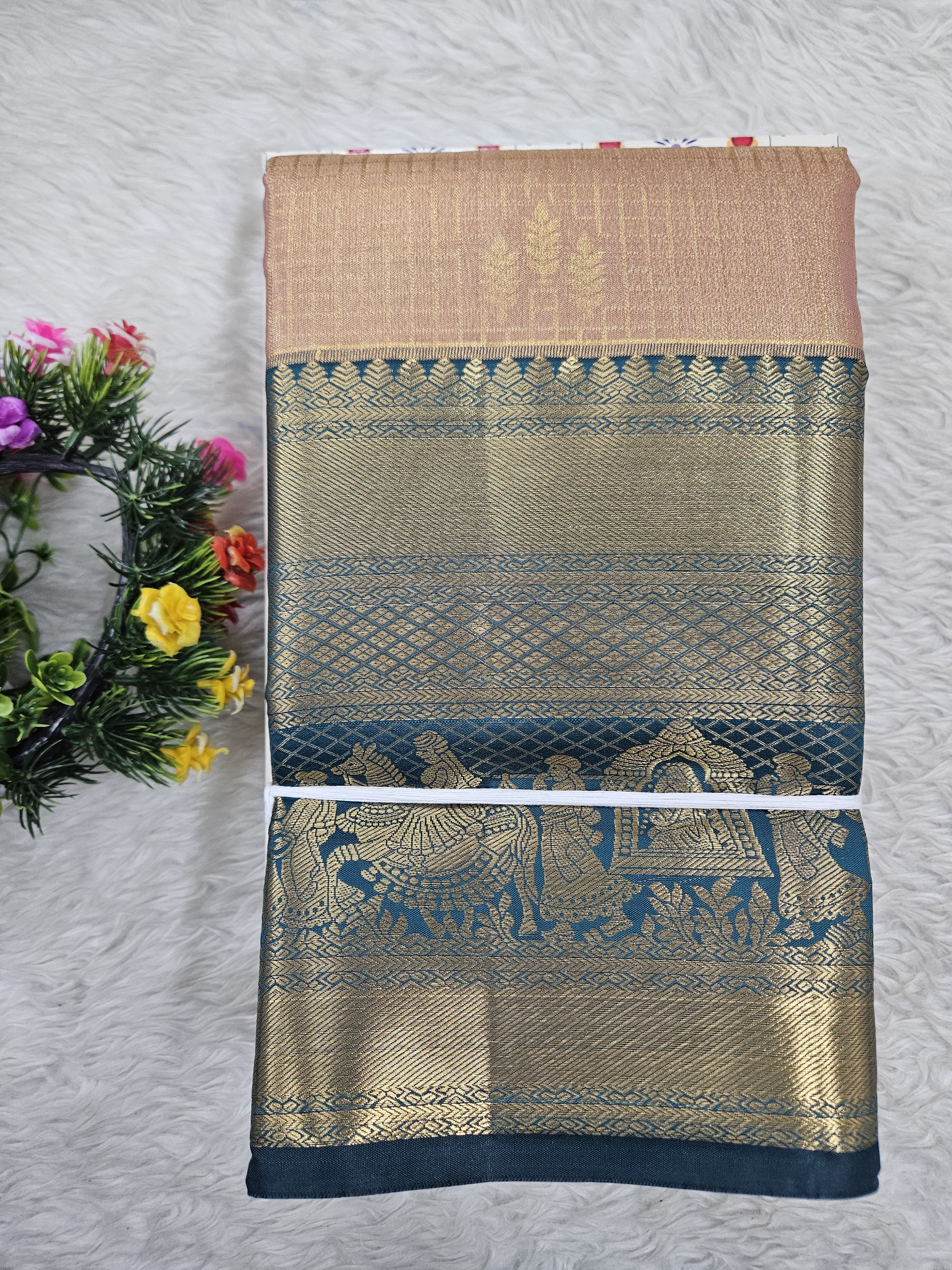 Semi Kanchipattu Tissue Sarees