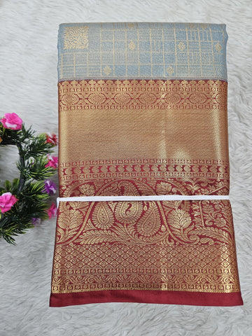 Semi Kanchipattu Tissue Sarees