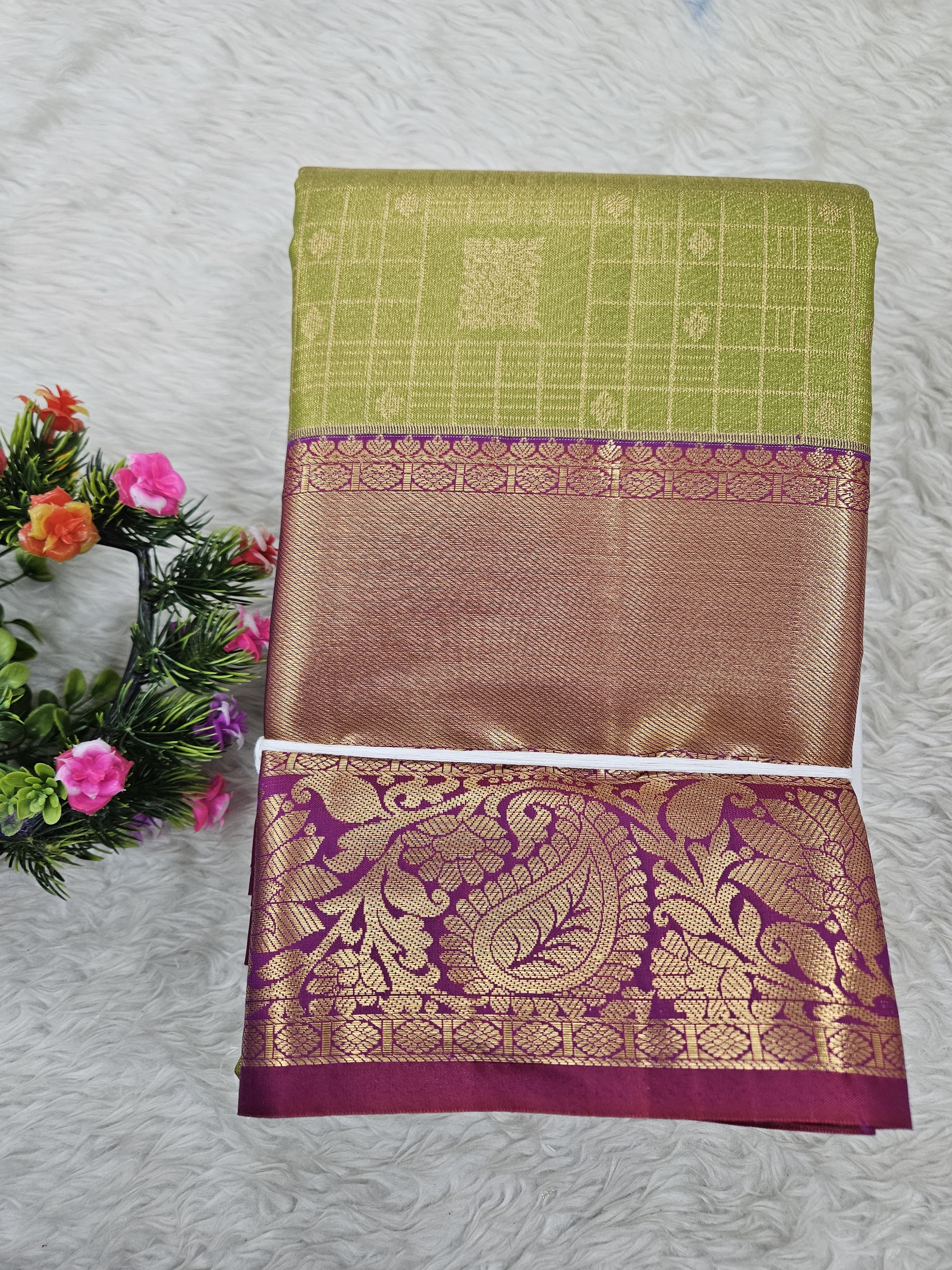 Semi Kanchipattu Tissue Sarees