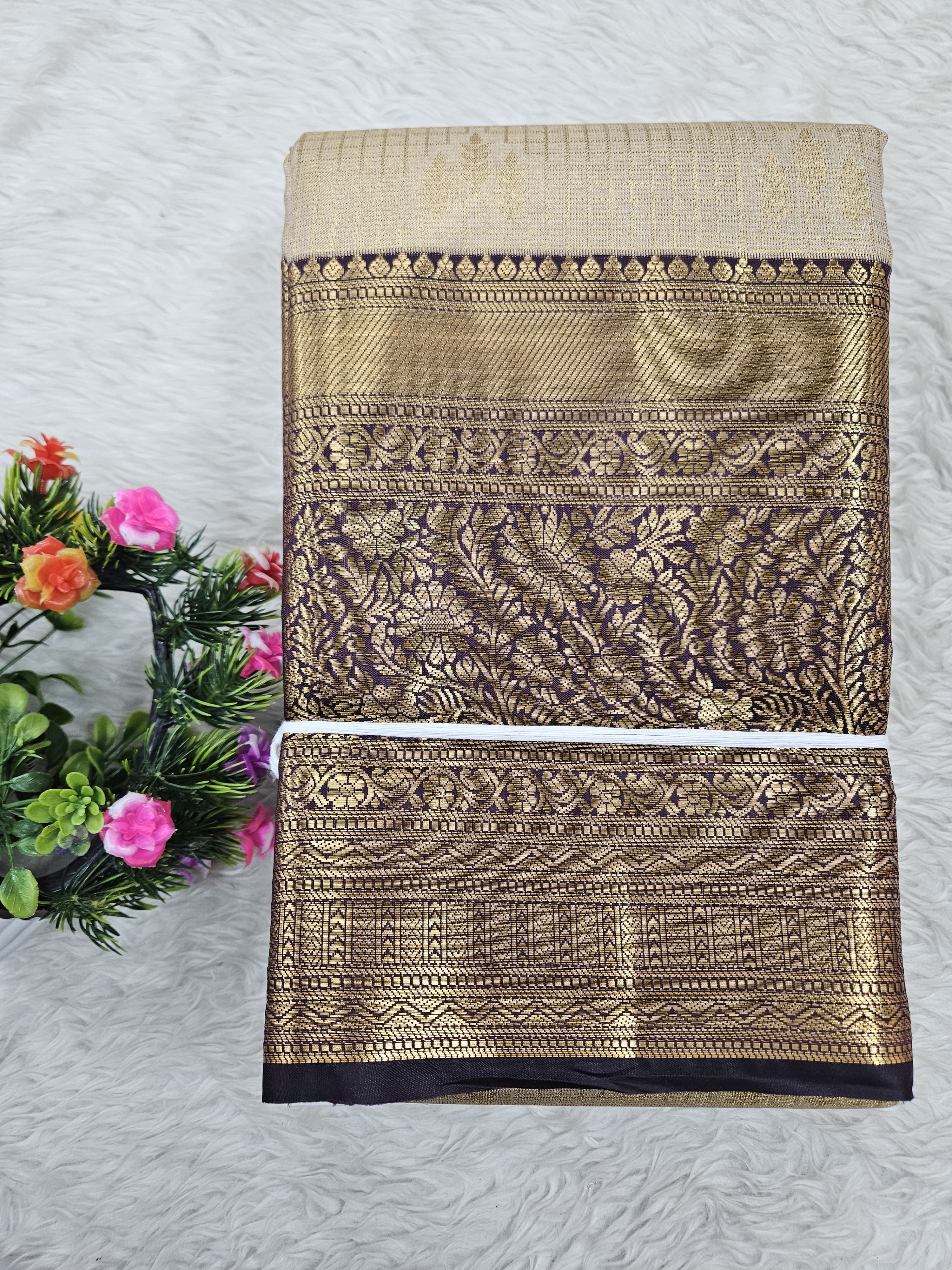 Semi Kanchipattu Tissue Sarees