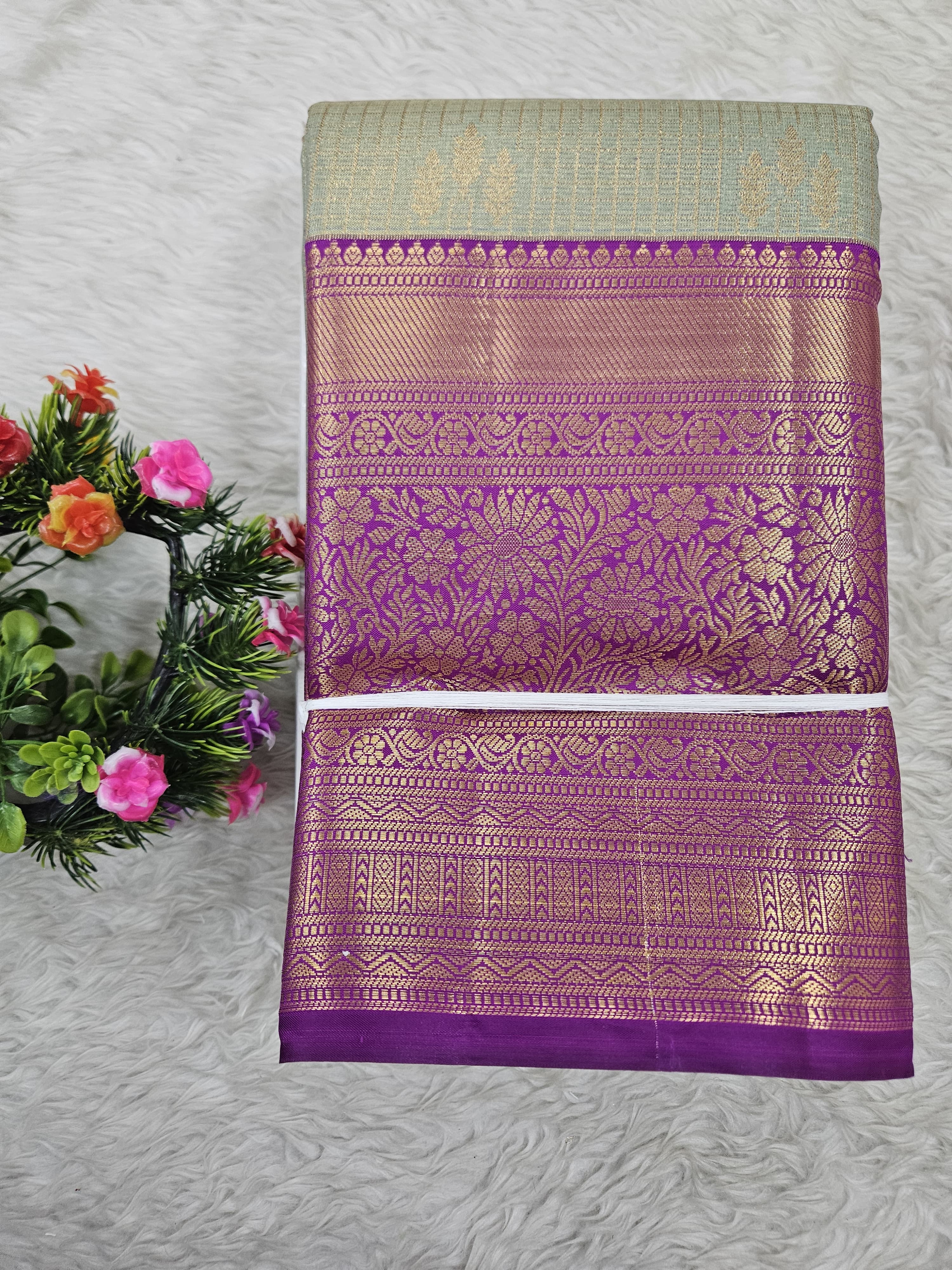 Semi Kanchipattu Tissue Sarees