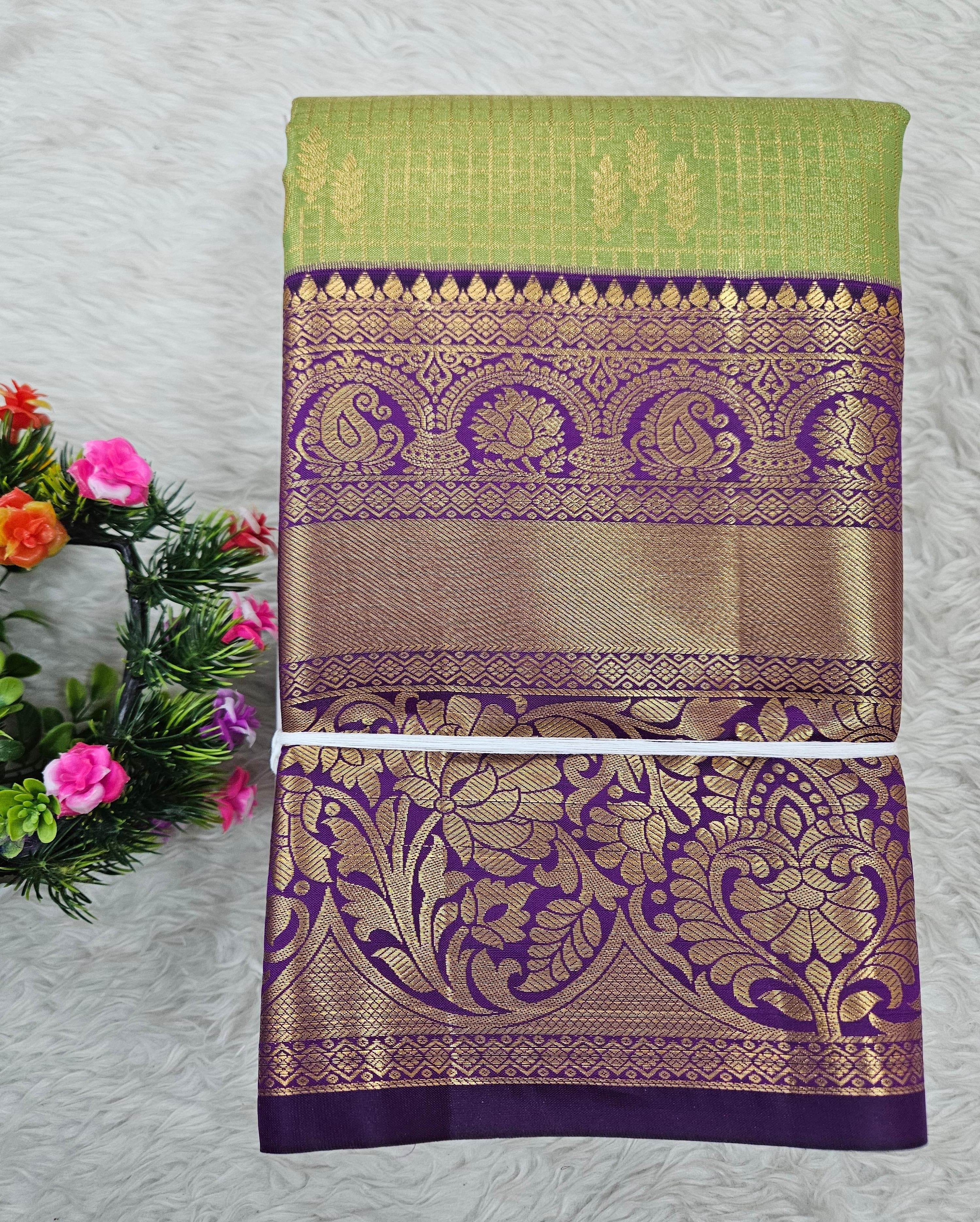 Semi Kanchipattu Tissue Sarees