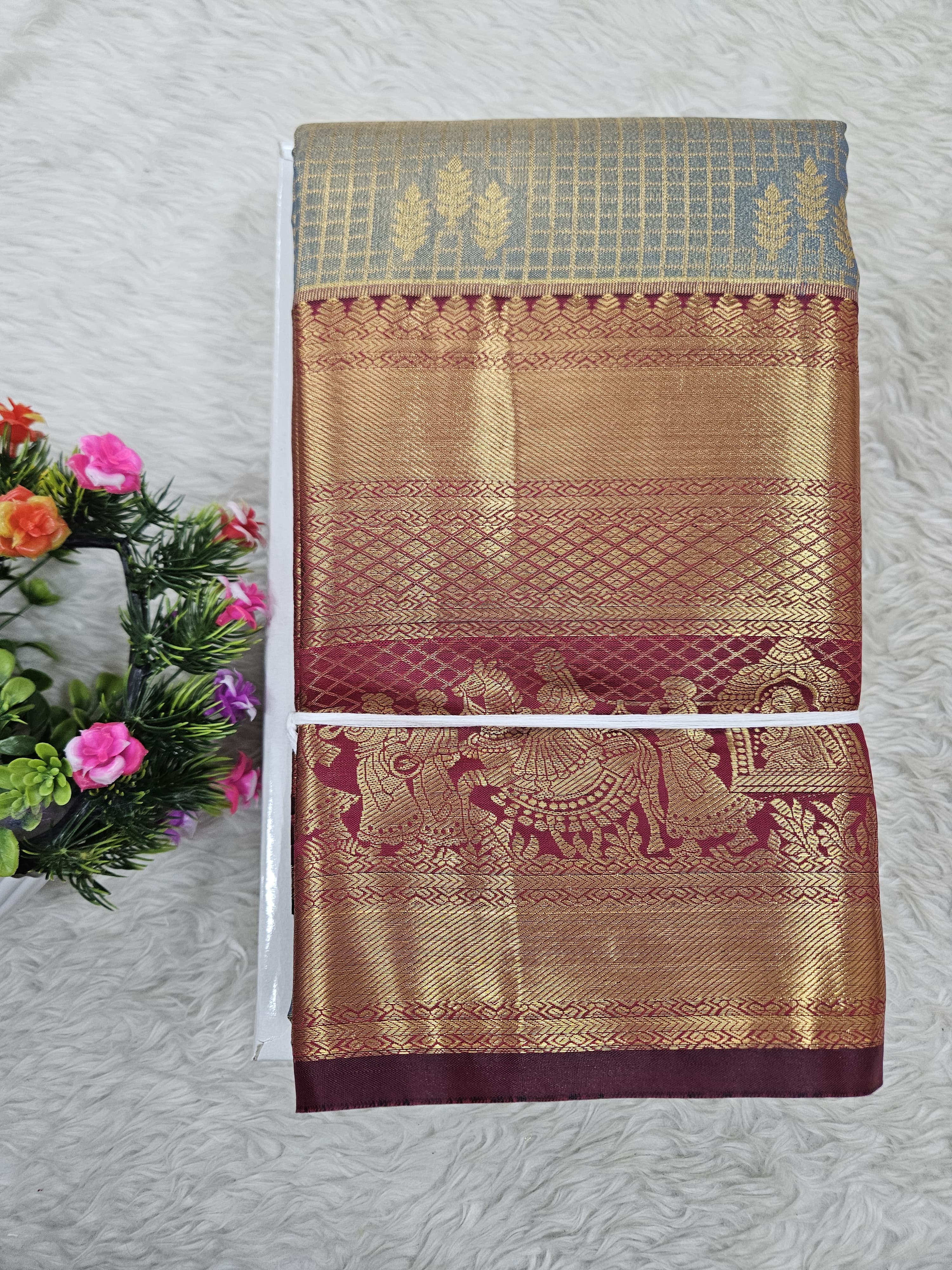 Semi Kanchipattu Tissue Sarees