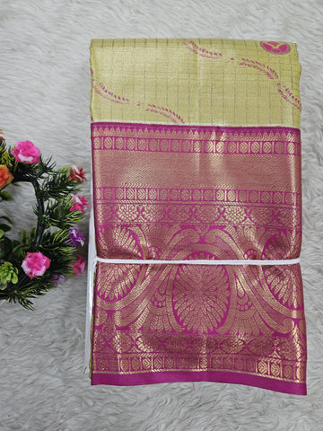 Semi Kanchipattu Tissue Sarees