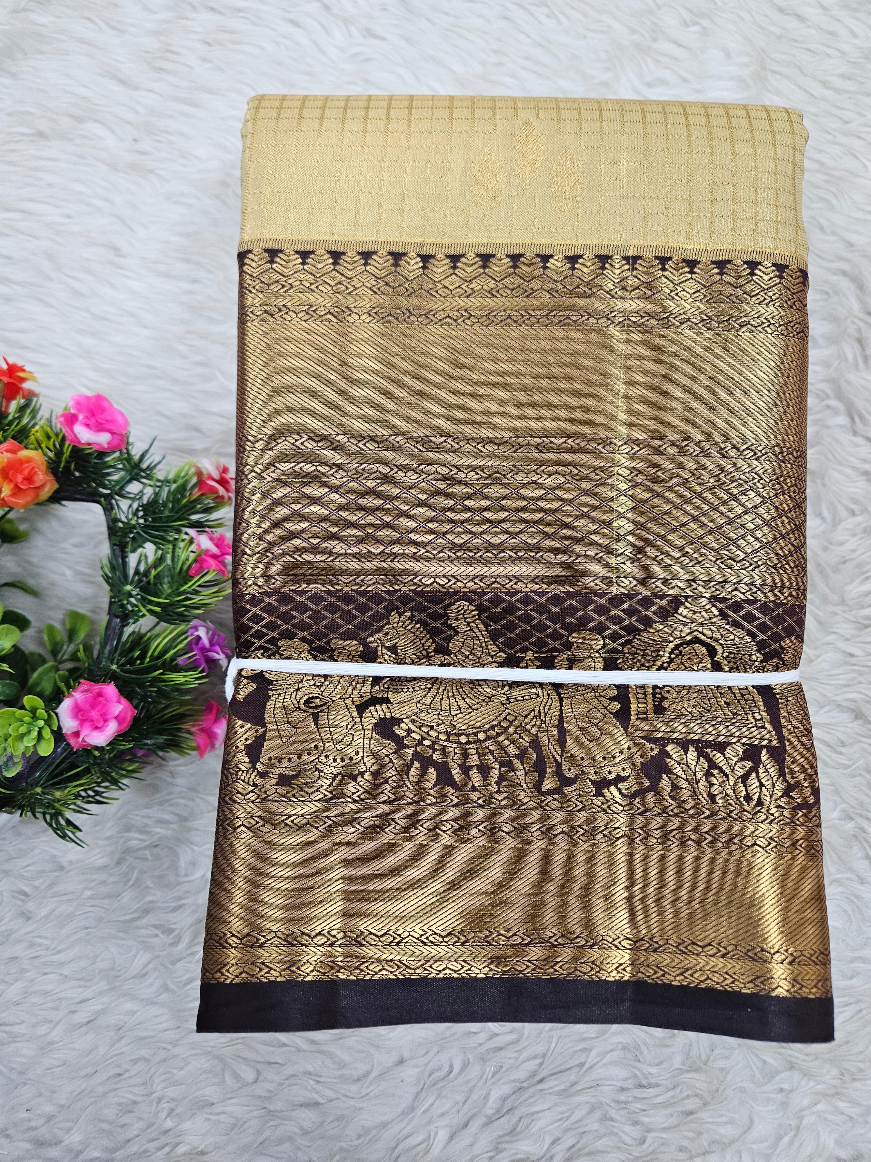 Semi Kanchipattu Tissue Sarees