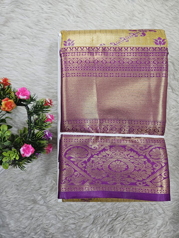 Semi Kanchipattu Tissue Sarees