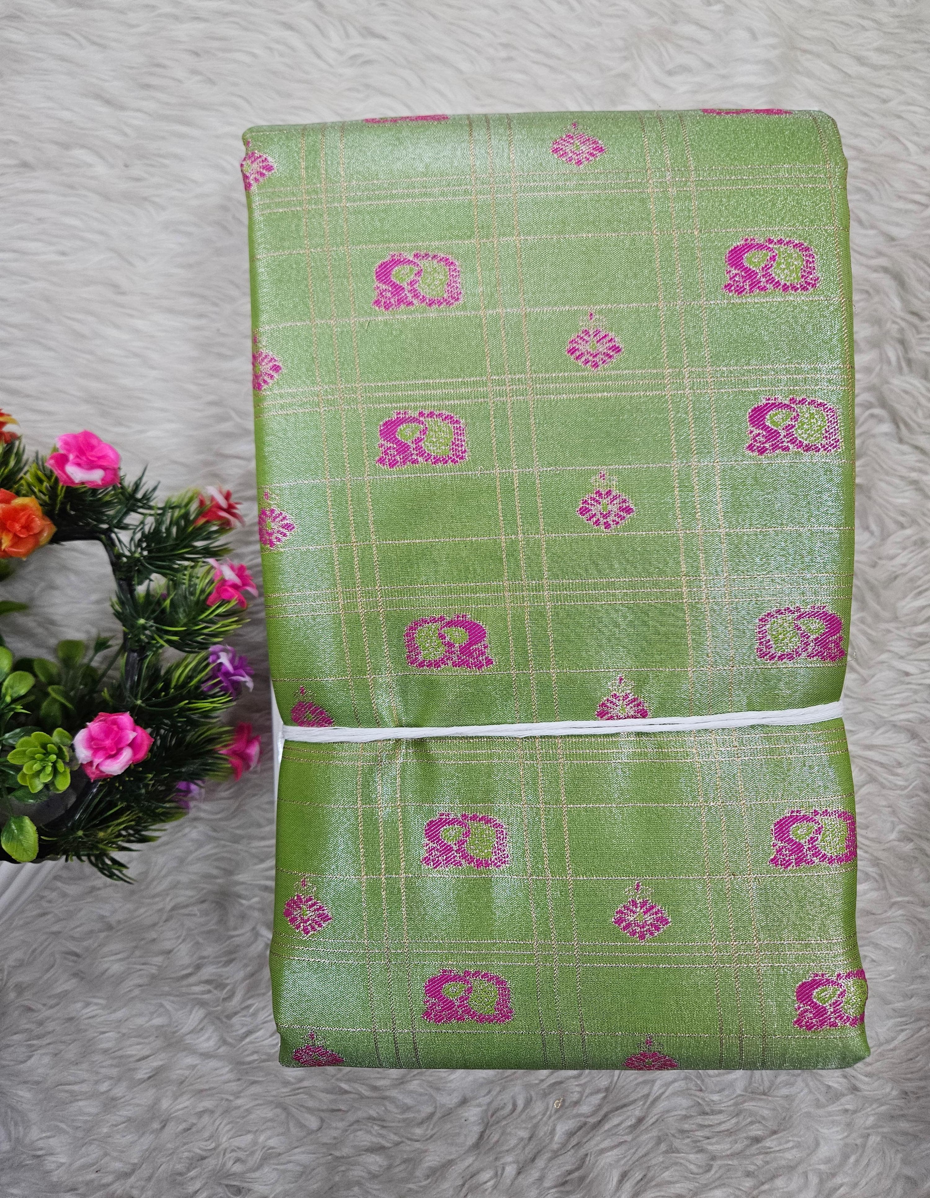 Semi Kanchipattu Tissue Sarees