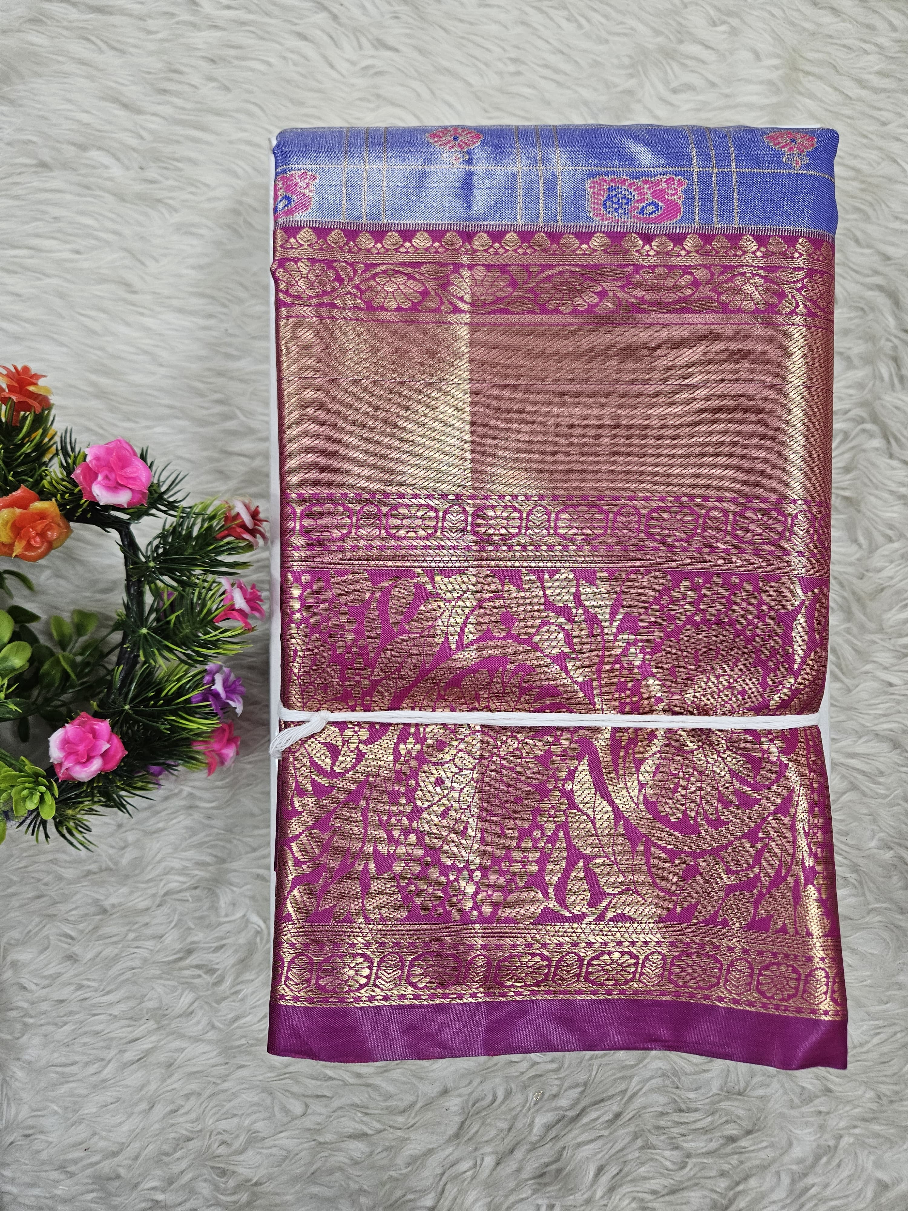Semi Kanchipattu Tissue Sarees