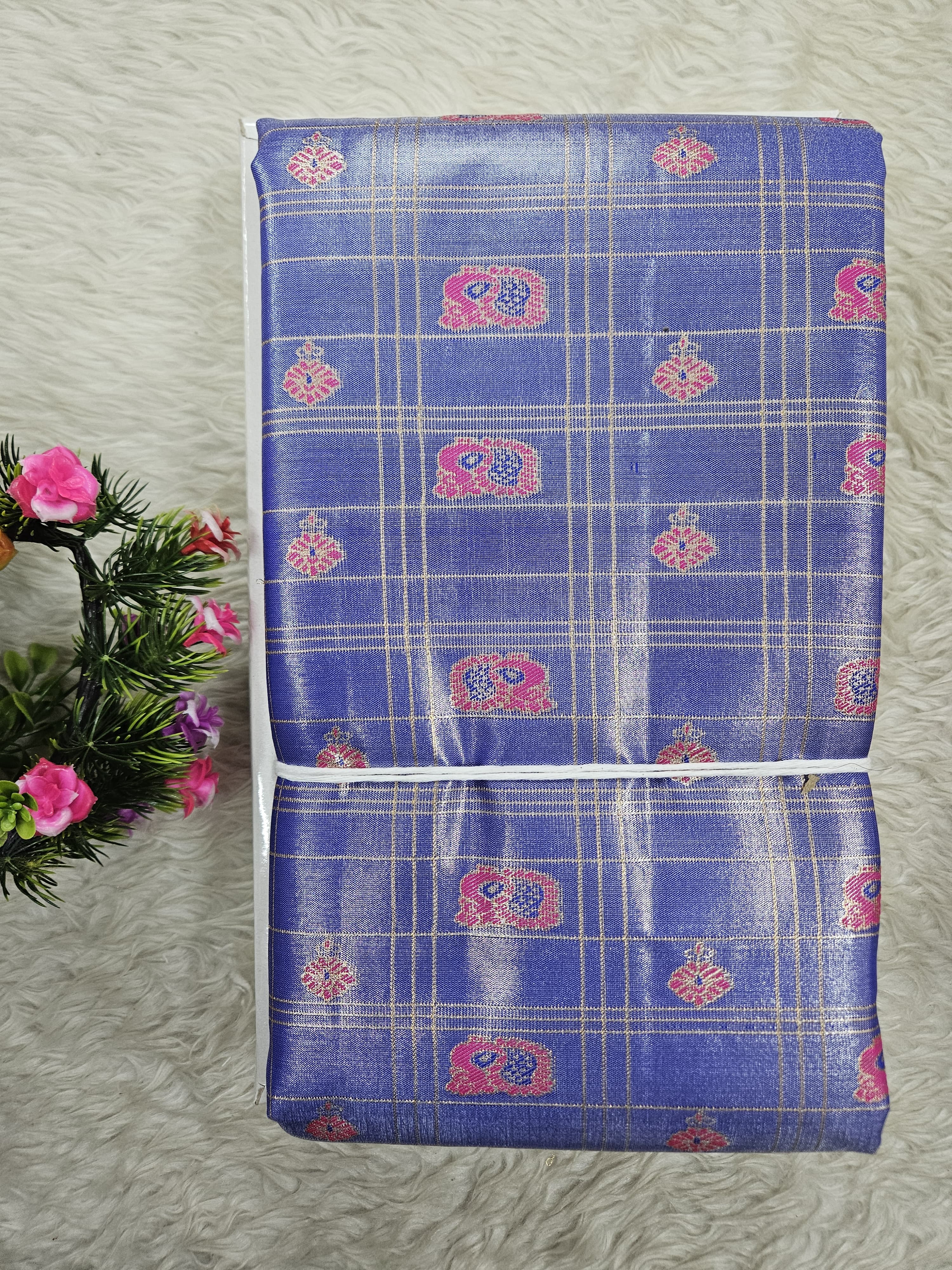 Semi Kanchipattu Tissue Sarees