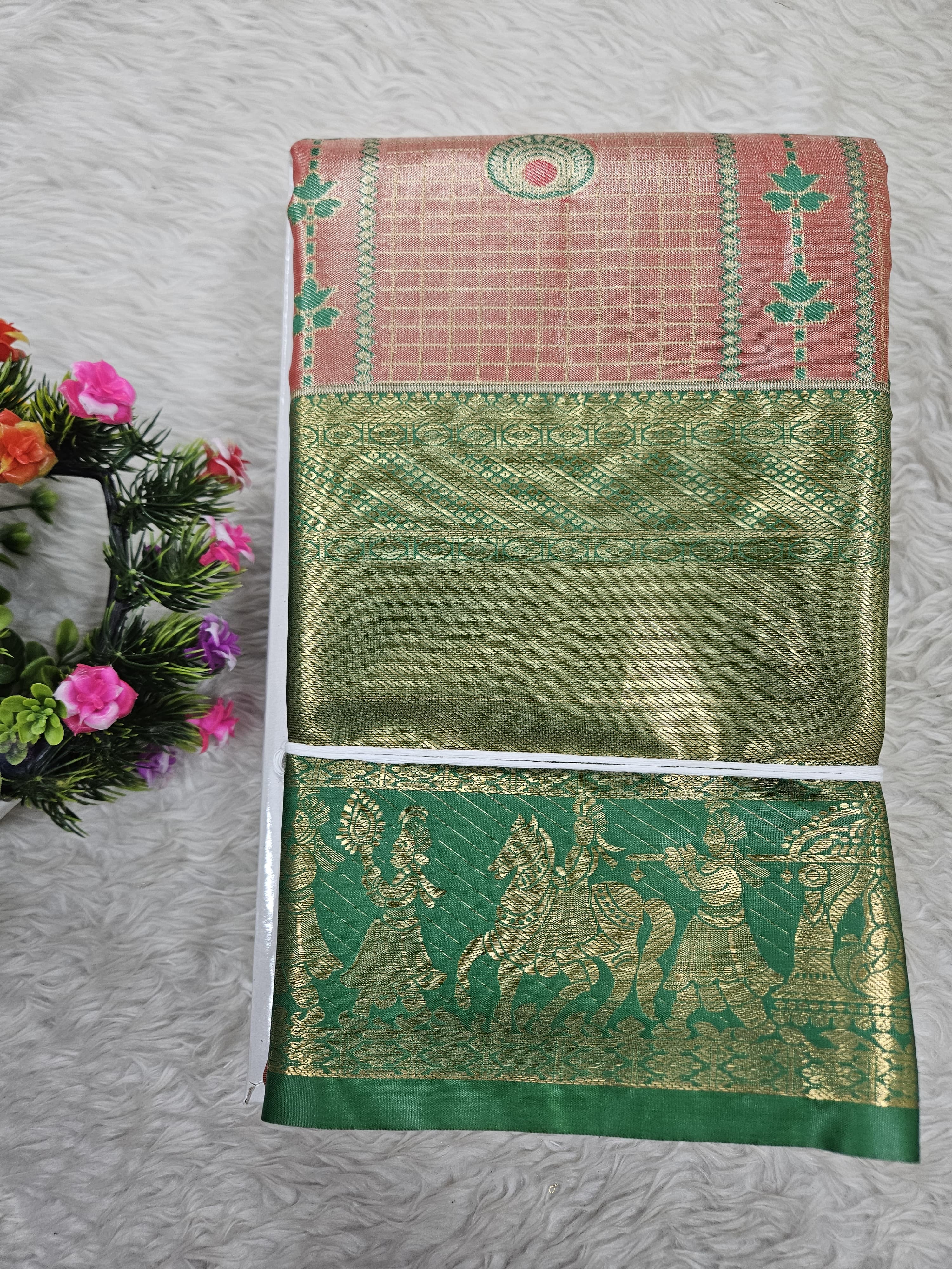 Semi Kanchipattu Tissue Sarees