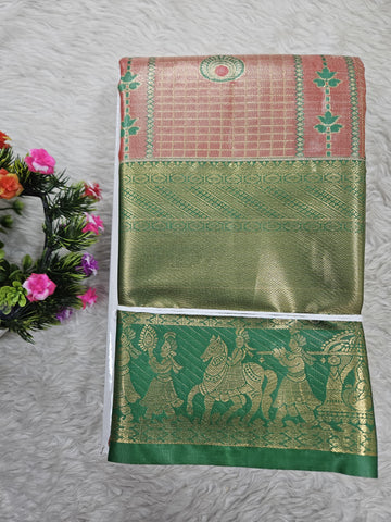 Semi Kanchipattu Tissue Sarees