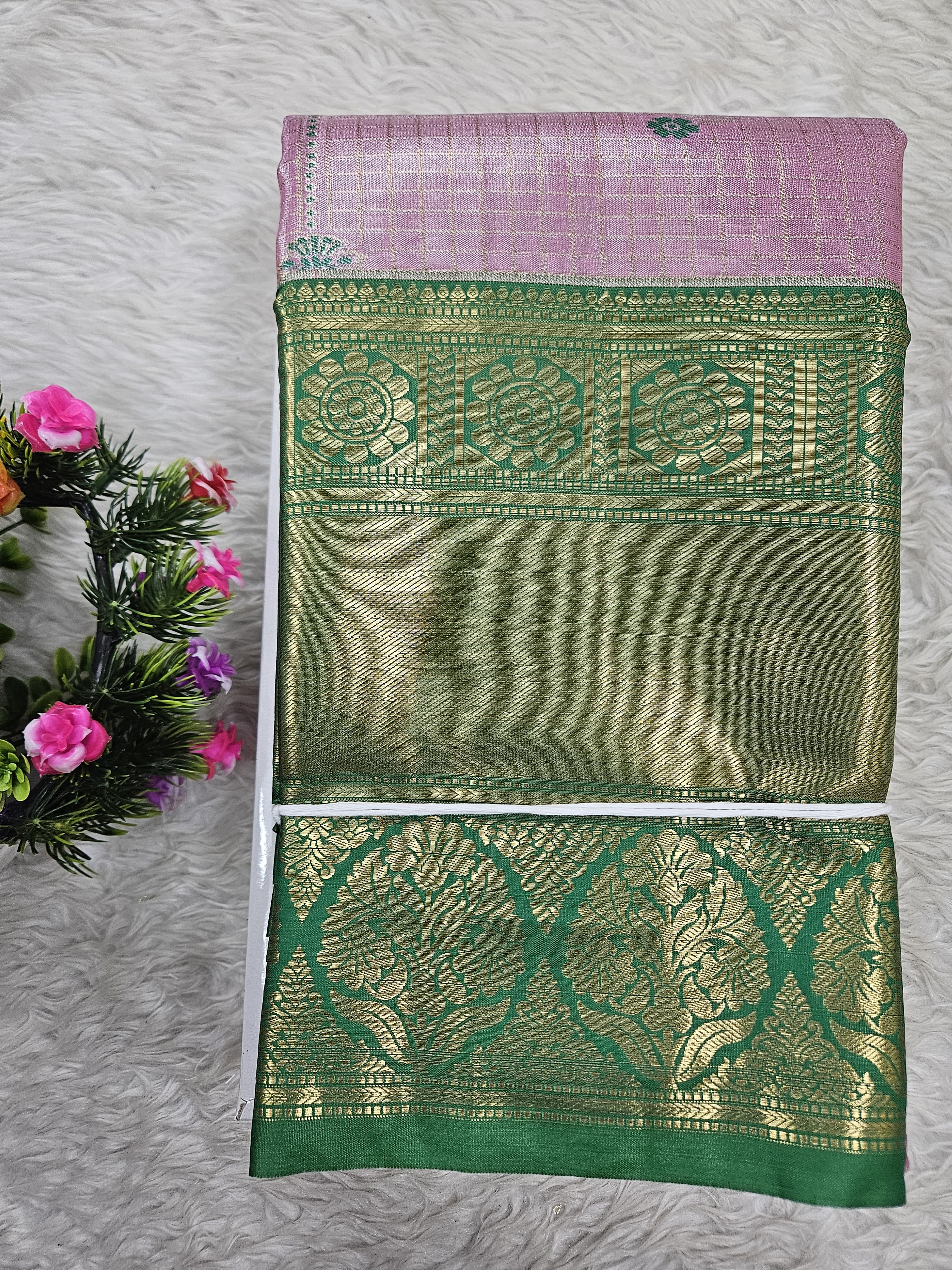 Semi Kanchipattu Tissue Sarees