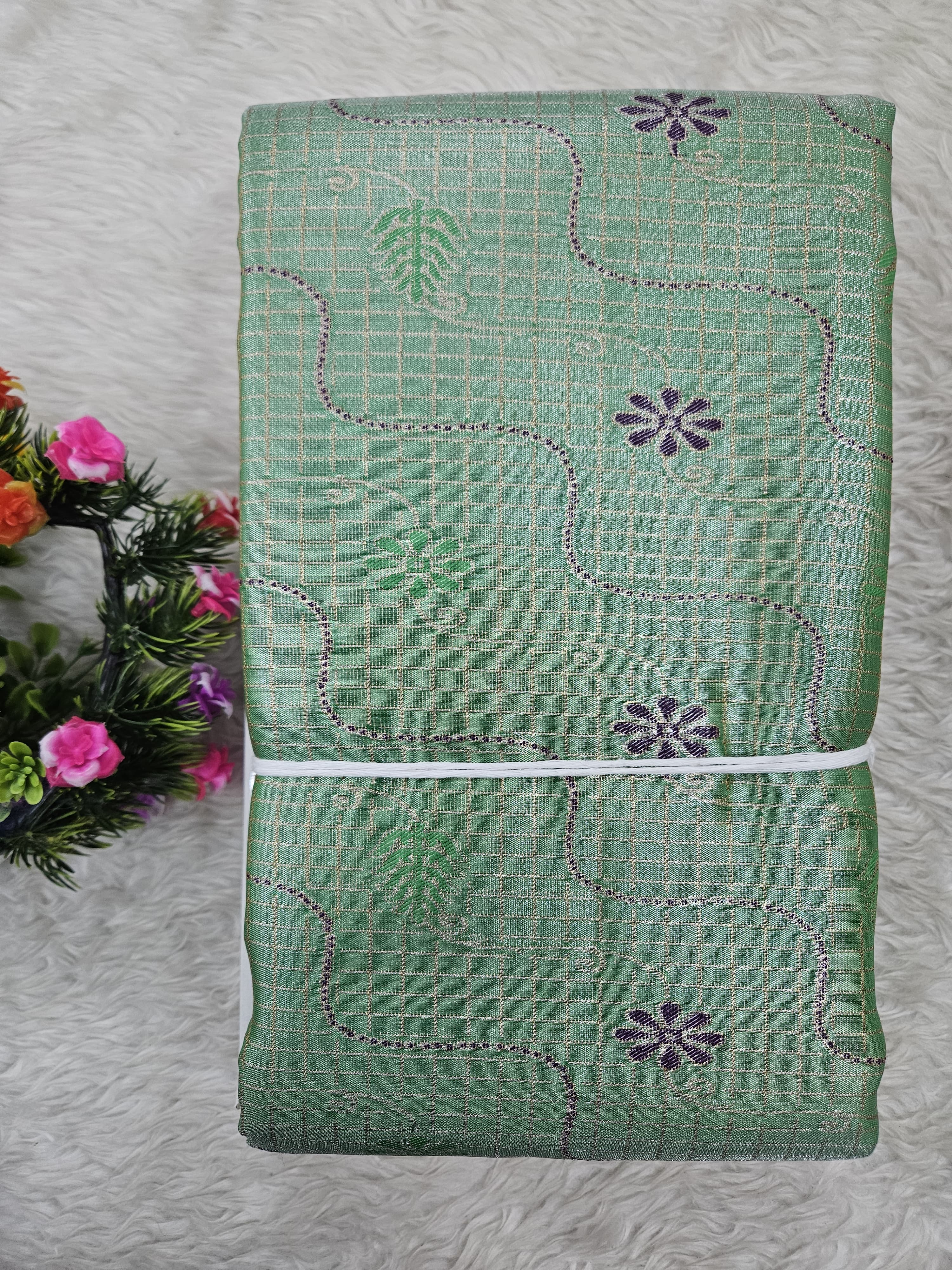 Semi Kanchipattu Tissue Sarees