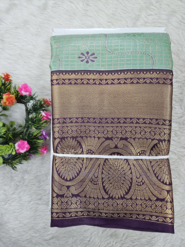 Semi Kanchipattu Tissue Sarees